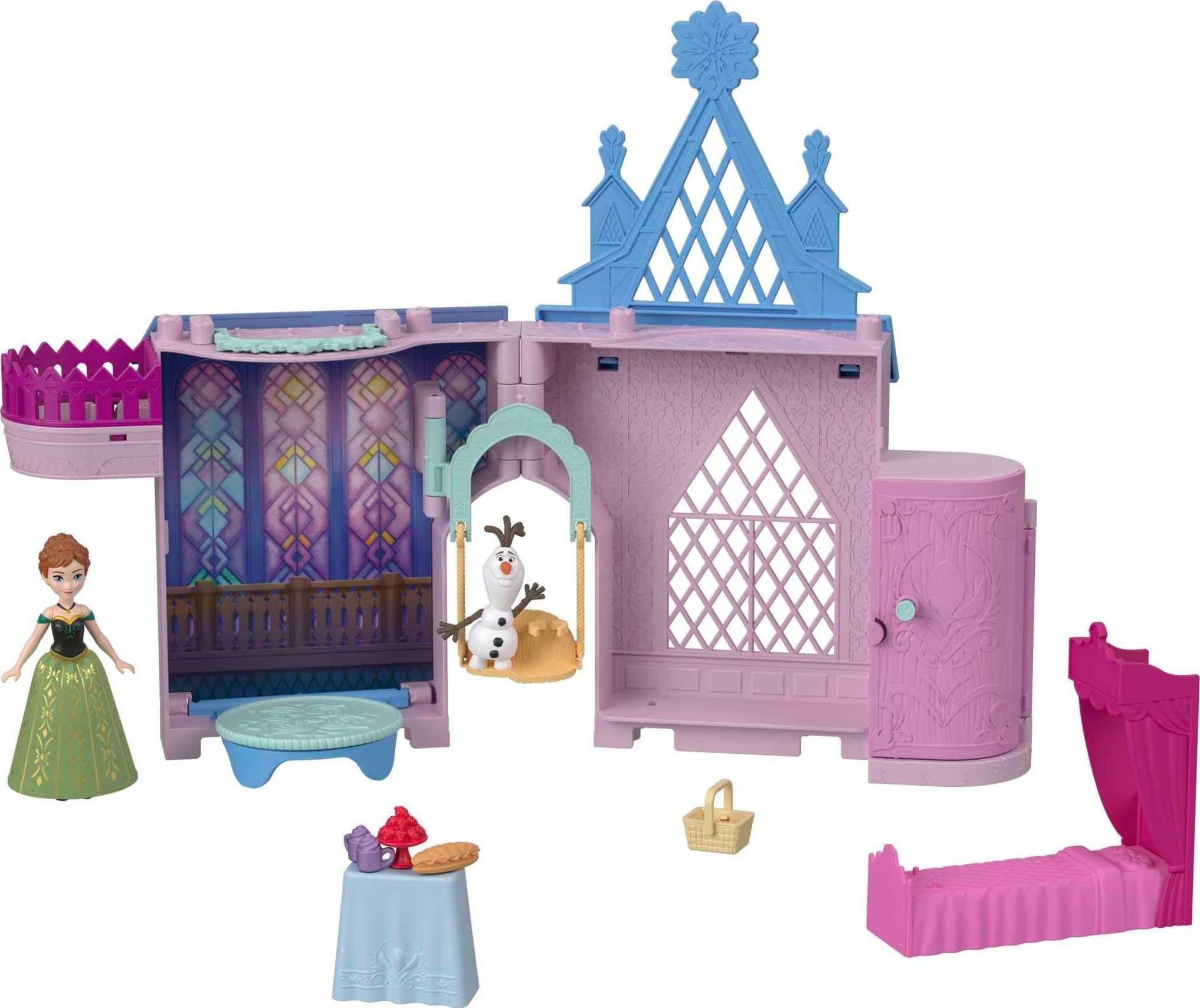Foto 2 pulgar | Casa De Muñecas Mattel Disney Frozen Anna Castle Con Muñeca Pequeña - Venta Internacional.