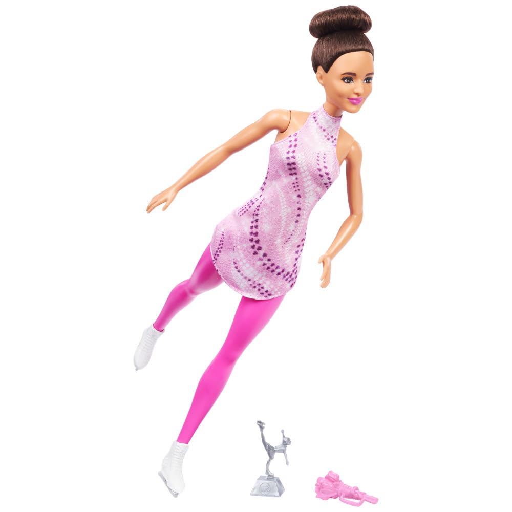 Muñeca Moderna Barbie Careers Morena Patinadora Sobre Hielo Con Accesorios - Venta Internacional.