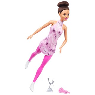 Foto 1 | Muñeca Moderna Barbie Careers Morena Patinadora Sobre Hielo Con Accesorios - Venta Internacional.
