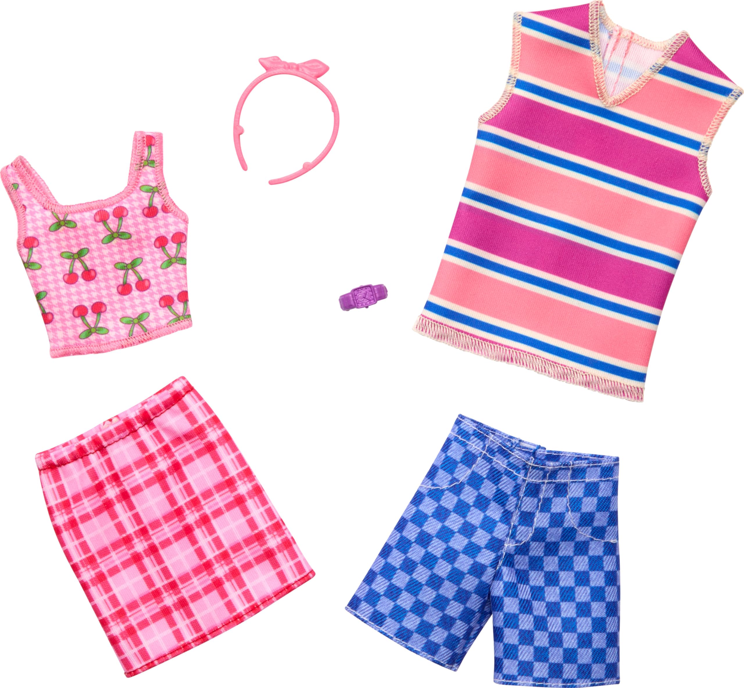 Foto 2 pulgar | Pack De Moda Y Accesorios Para Barbie Y Ken Con 2 Looks - Venta Internacional.