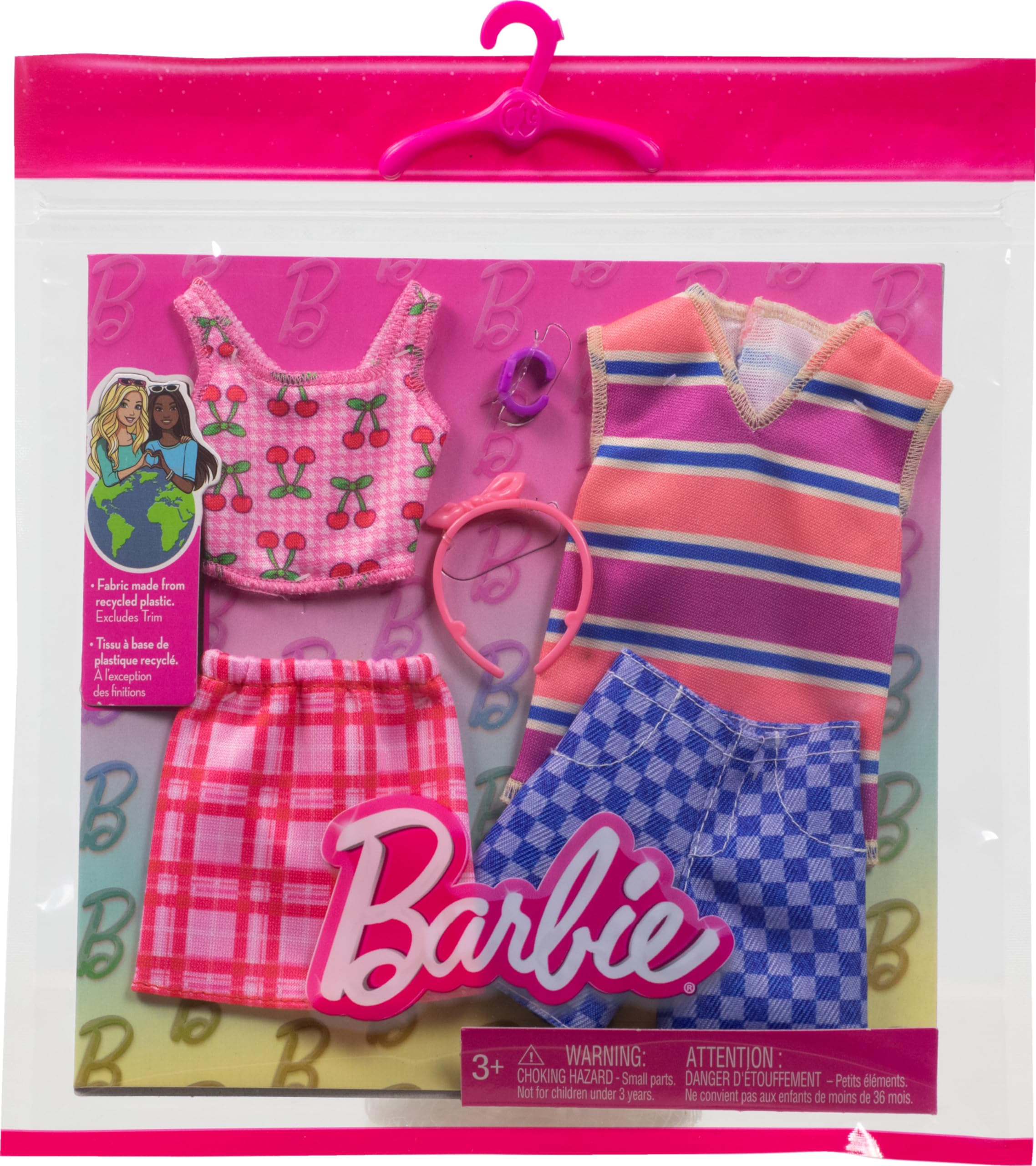 Foto 2 | Pack De Moda Y Accesorios Para Barbie Y Ken Con 2 Looks - Venta Internacional.