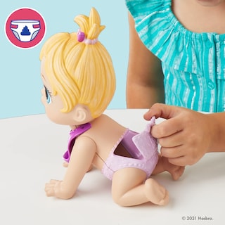Foto 4 | Muñeca Baby Alive Lil Snacks Come Cacas, 20 Cm, Pelo Rubio - Venta Internacional.