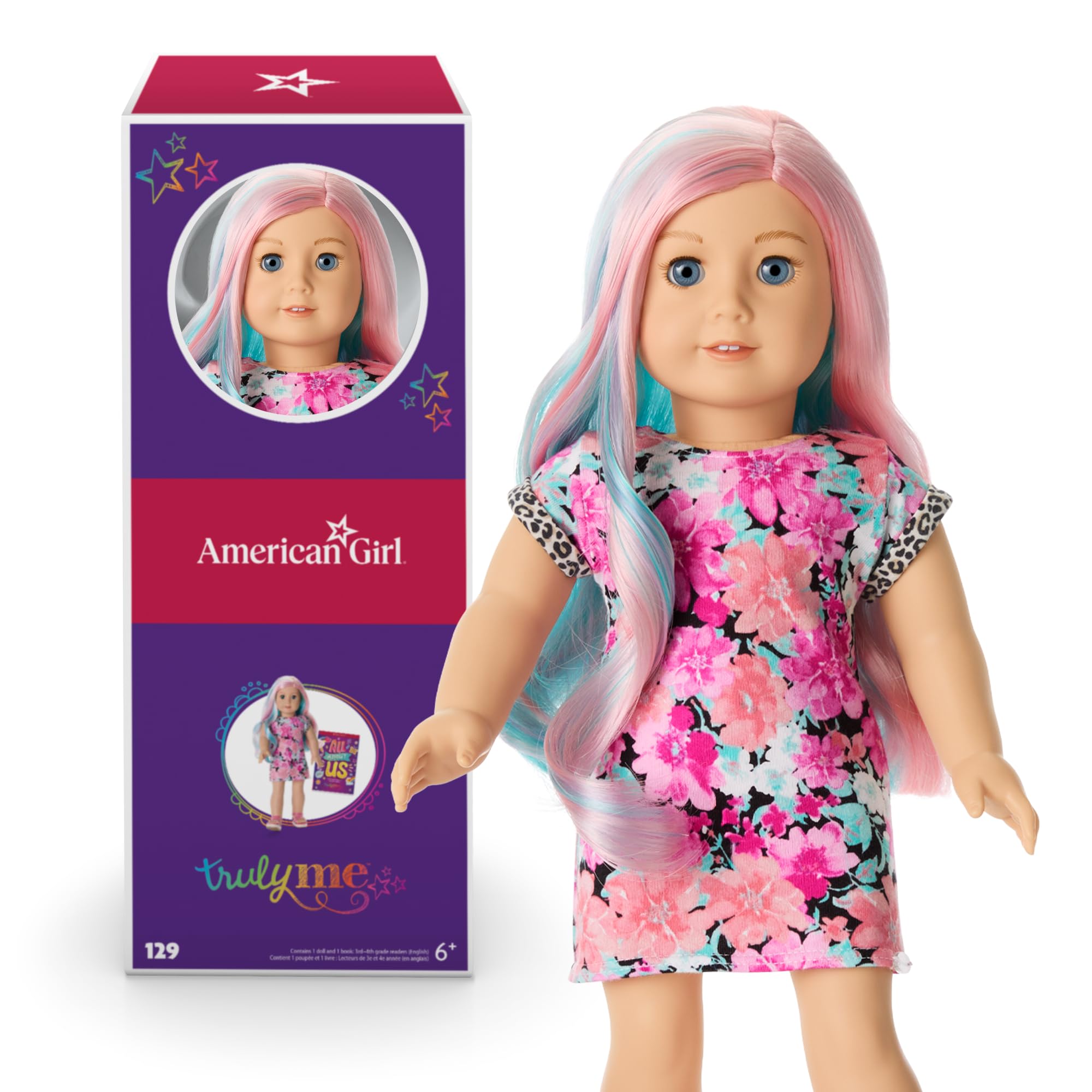 Muñeca American Girl Truly Me, 18 Pulgadas, #129 Lt, Ojos Azules, Más De 6 Años - Venta Internacional.