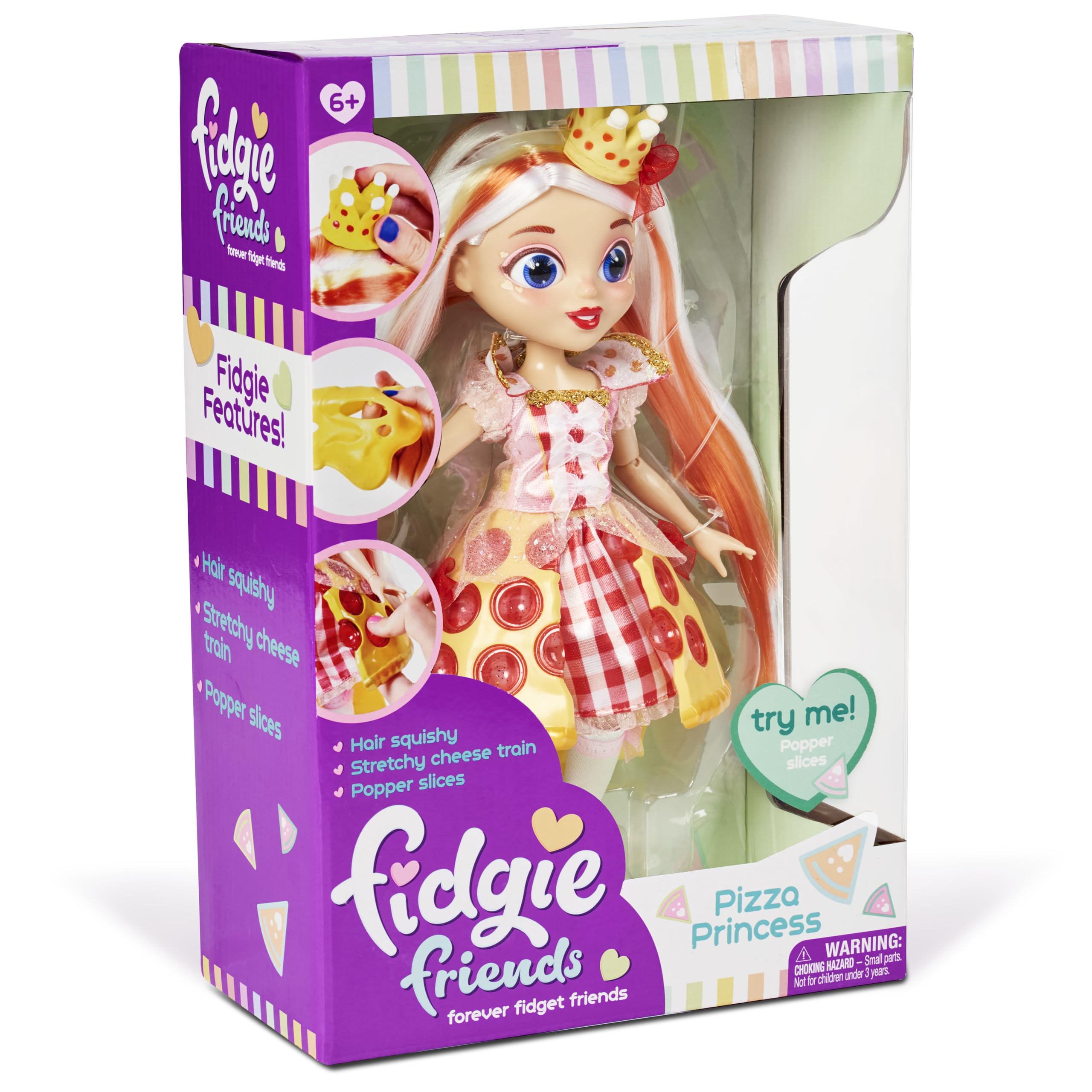 Foto 6 pulgar | Muñeca De Moda Sunny Days Entertainment Fidgie Friends Pizza Princess - Venta Internacional.