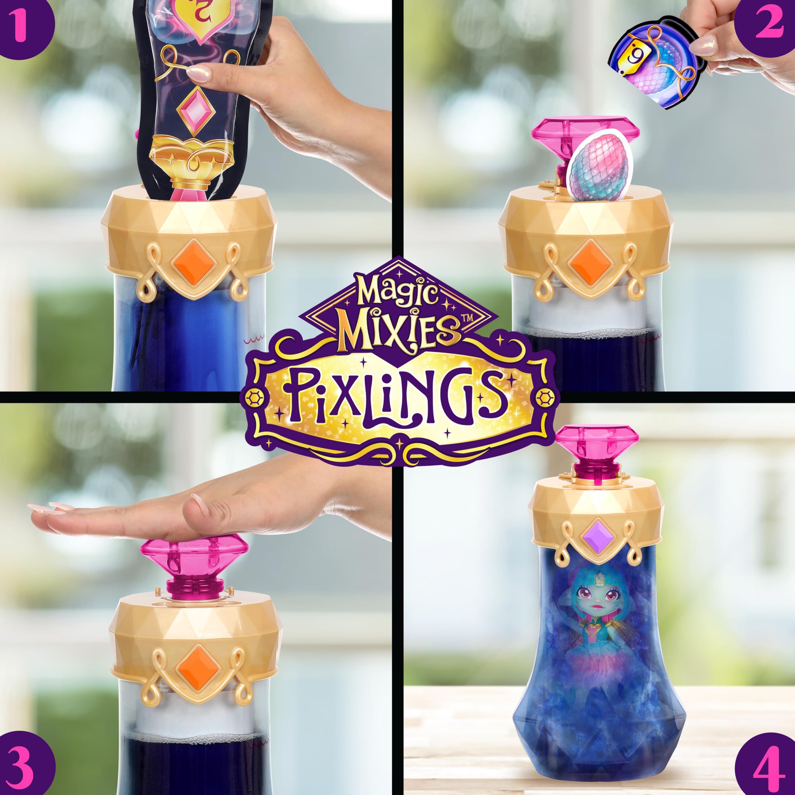Foto 5 pulgar | Toy Magic Mixies Amber Dragon Pixling Con Muñeca De 6.5 Pulgadas - Venta Internacional.