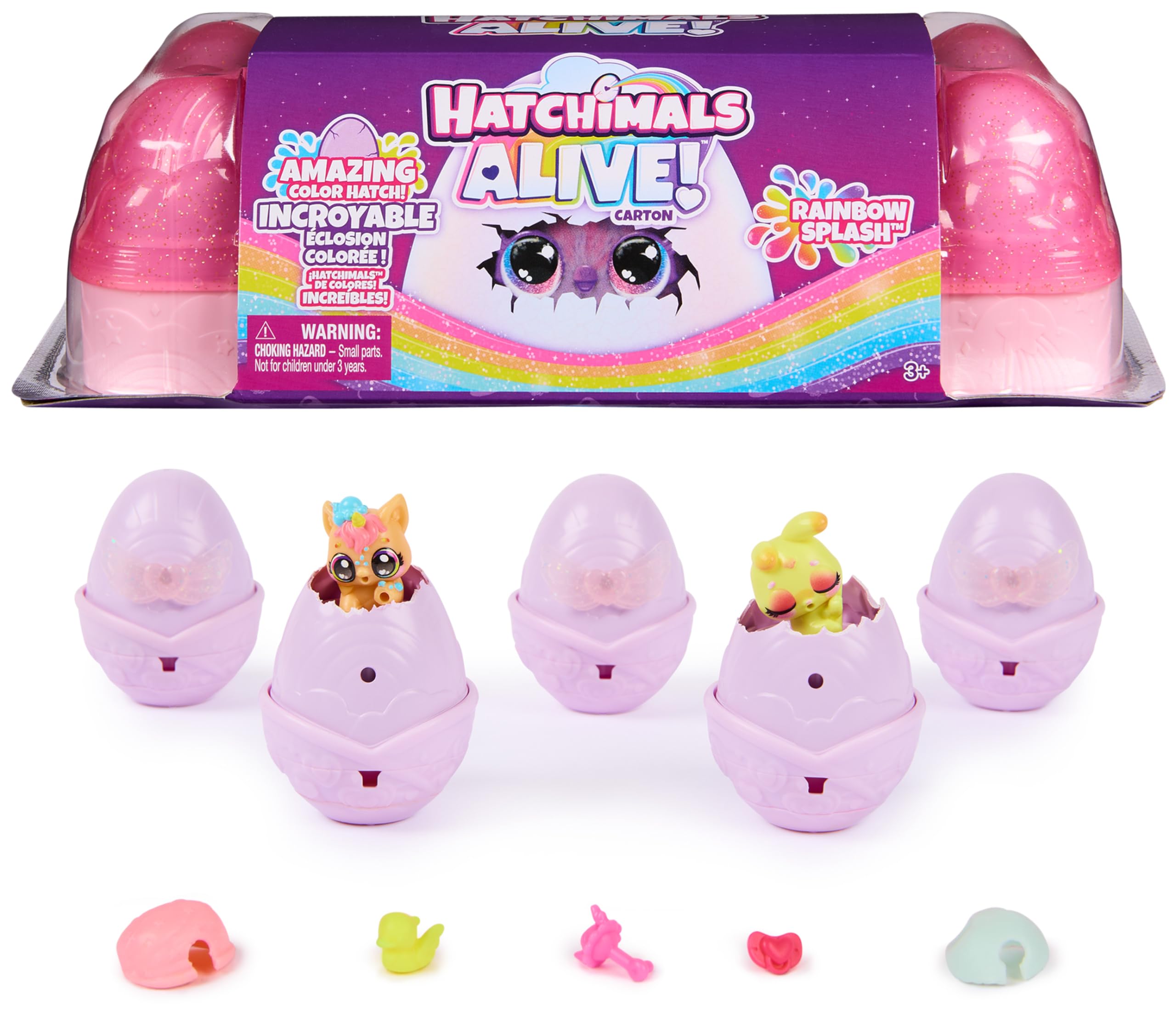 Foto 2 pulgar | Toy Hatchimals Alive Rainbow Splash Con 5 Figuras De Más De 3 Años - Venta Internacional.