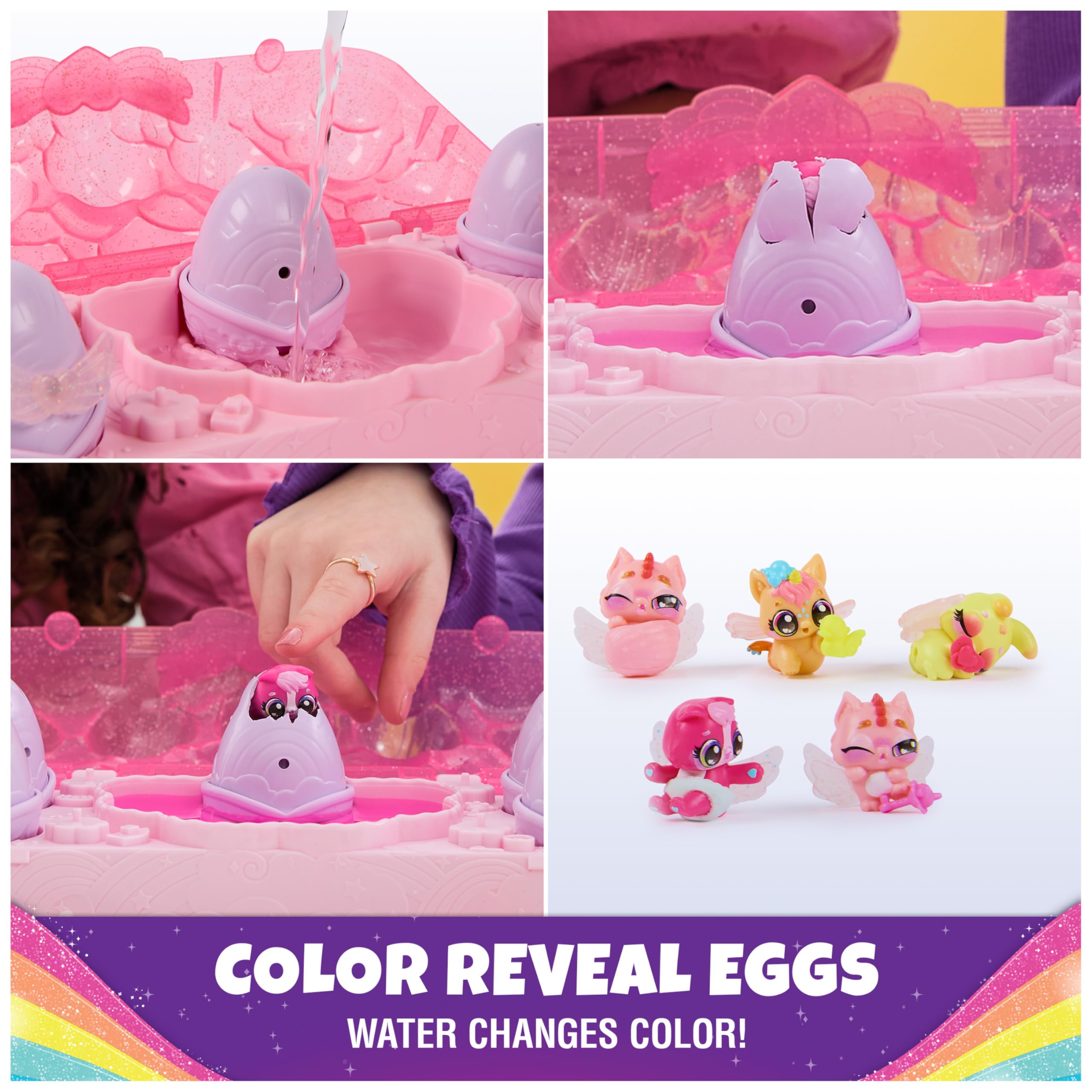 Foto 4 pulgar | Toy Hatchimals Alive Rainbow Splash Con 5 Figuras De Más De 3 Años - Venta Internacional.