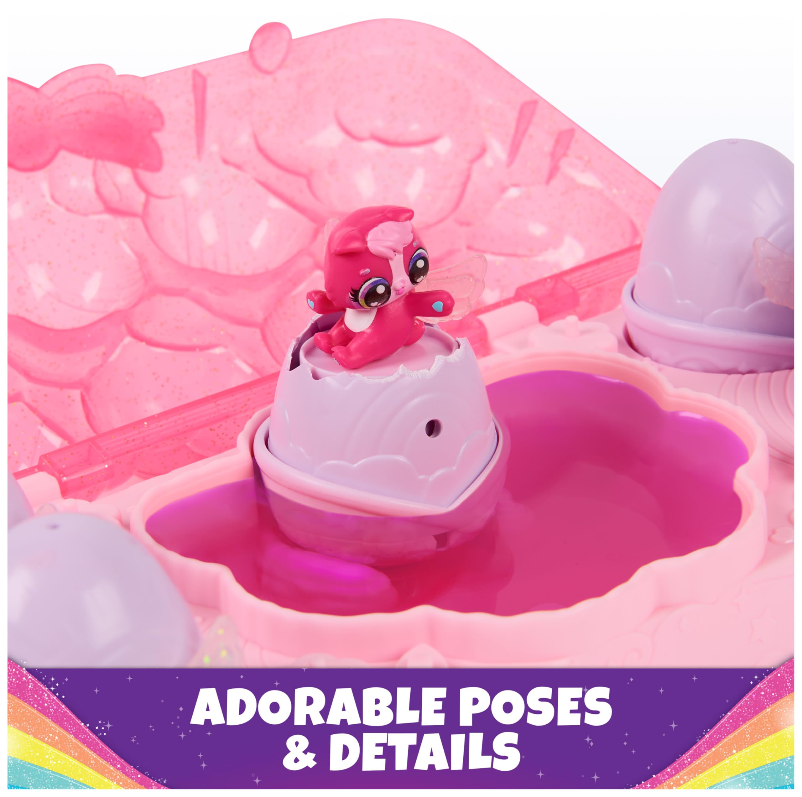 Foto 5 | Toy Hatchimals Alive Rainbow Splash Con 5 Figuras De Más De 3 Años - Venta Internacional.