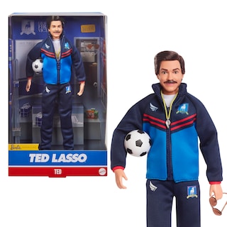 Foto 1 | Muñeca Moderna Barbie Signature Ted Lasso Con Chándal Azul - Venta Internacional.
