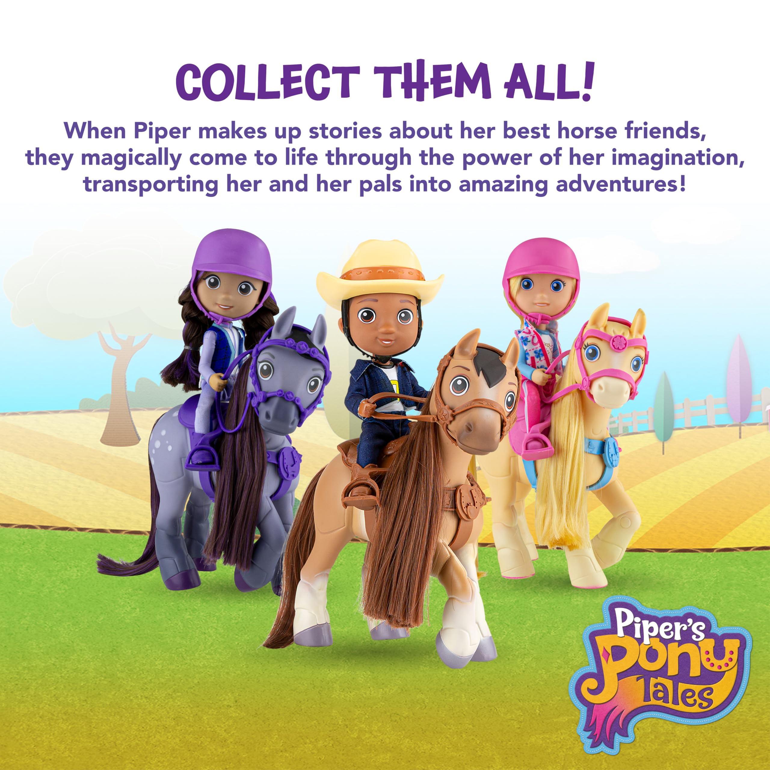 Foto 7 pulgar | Set De Muñecas Y Ponis Casey + Tuck De Toy Breyer Piper's Pony Tales - Venta Internacional.