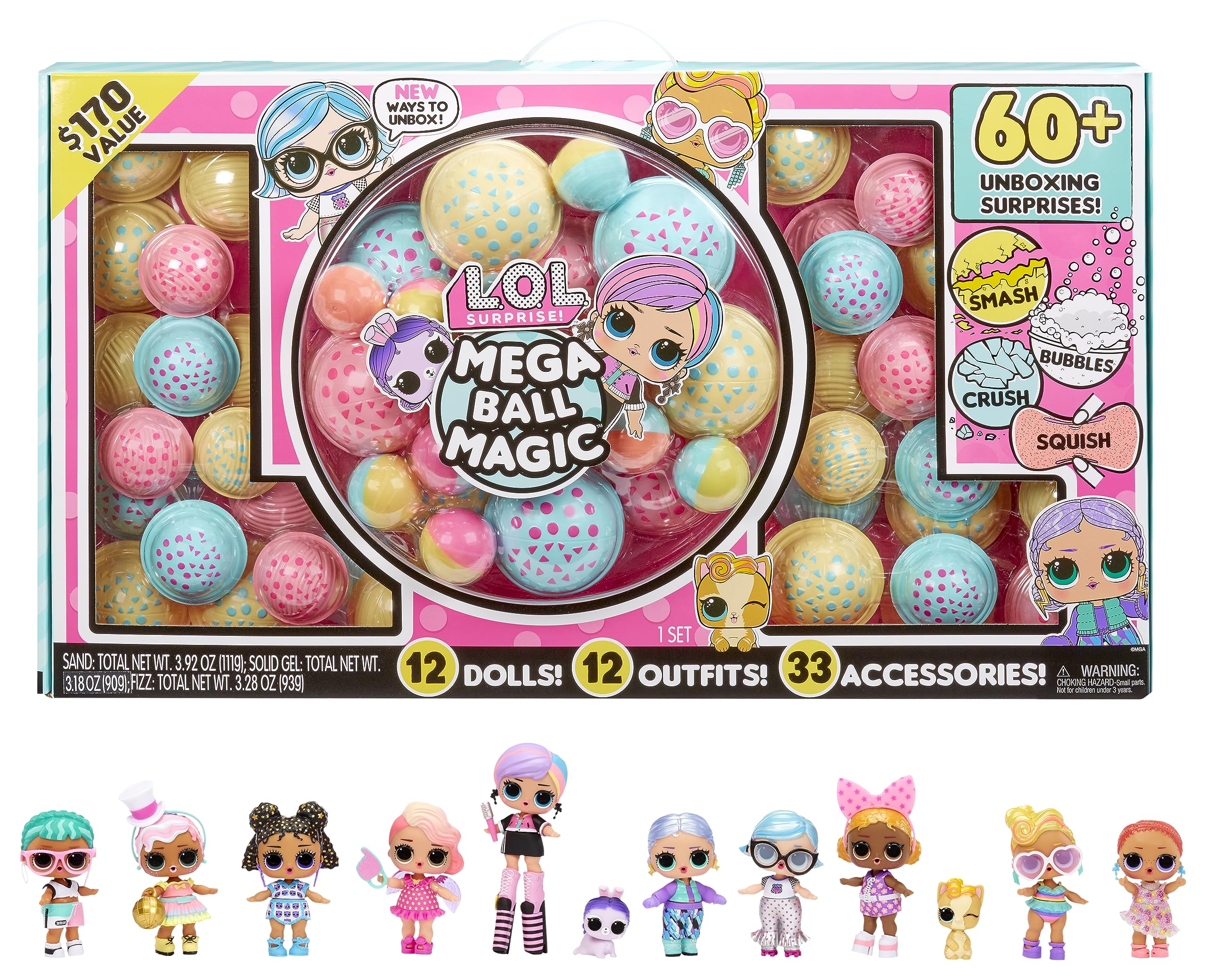 Foto 2 pulgar | ¡sorpresa De Toy L.o.l.! Mega Ball Magic Con 12 Muñecas Y Más De 60 Sorpresas - Venta Internacional.