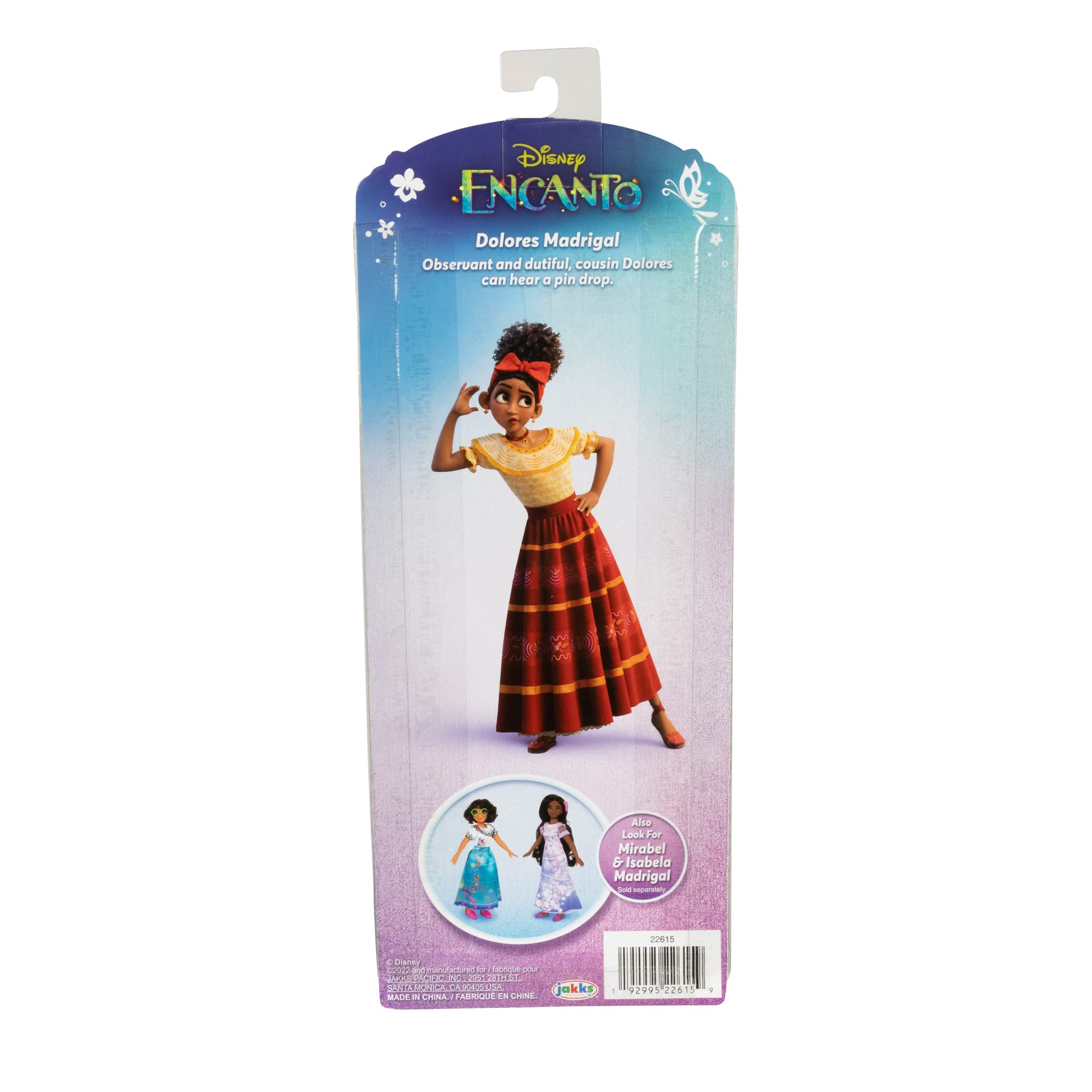 Foto 8 pulgar | Muñeca De Moda Disney Encanto Dolores Mirabel De 28 Cm Con Disfraz - Venta Internacional.