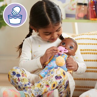 Foto 4 | Muñeca Baby Alive Soft 'n Cute De Pelo Negro De 28 Cm Con Mordedor - Venta Internacional.