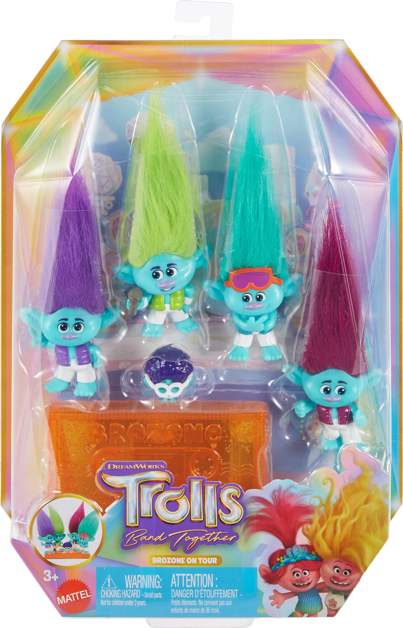 Foto 7 pulgar | Set De Juguetes Mattel Dreamworks Trolls Band Together Brozone De Gira - Venta Internacional.