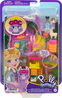 Foto 6 | Set De Juego Compacto Polly Pocket Llama Camp Adventure Con Muñecas - Venta Internacional.