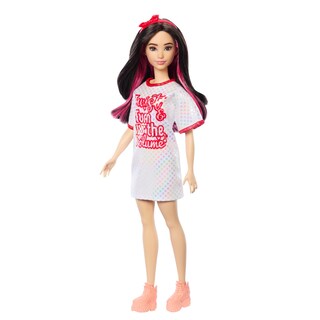 Foto 4 | Muñeca De Moda Barbie Fashionistas #214, Pelo Ondulado Negro - Venta Internacional.