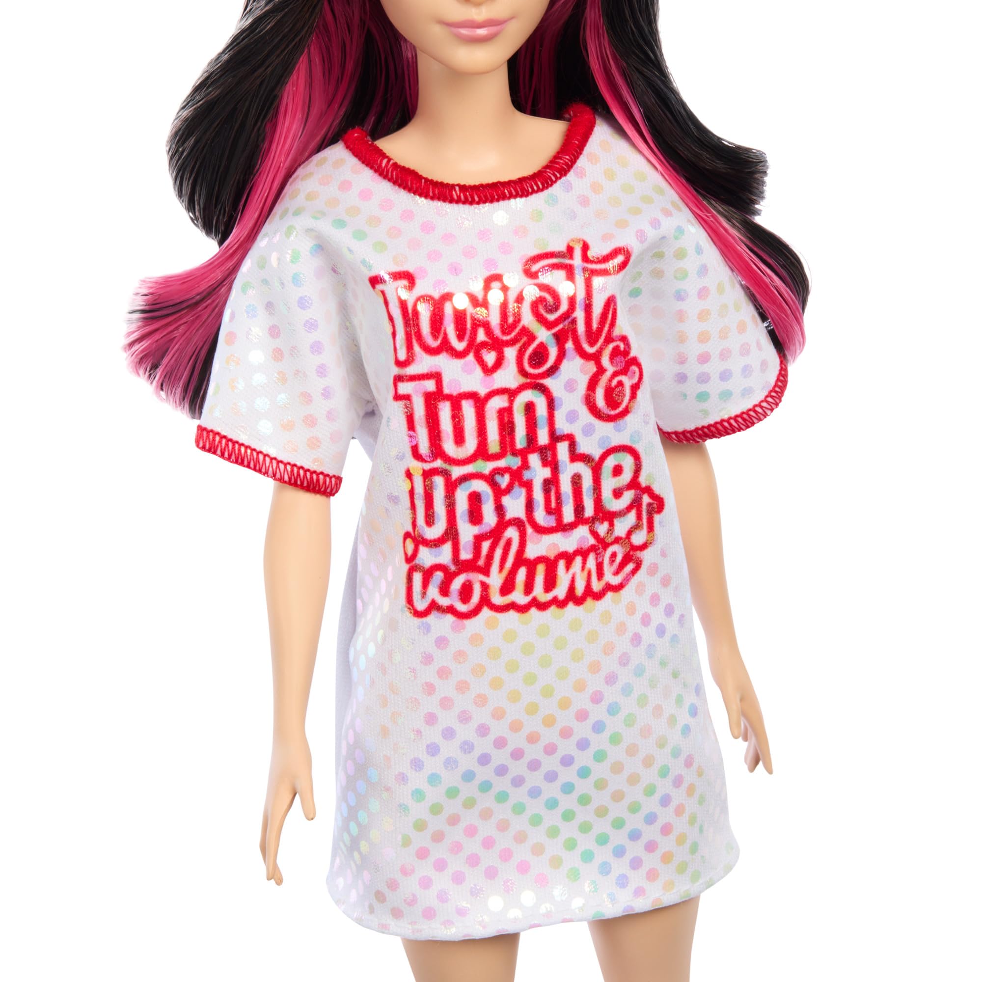 Foto 6 pulgar | Muñeca De Moda Barbie Fashionistas #214, Pelo Ondulado Negro - Venta Internacional.