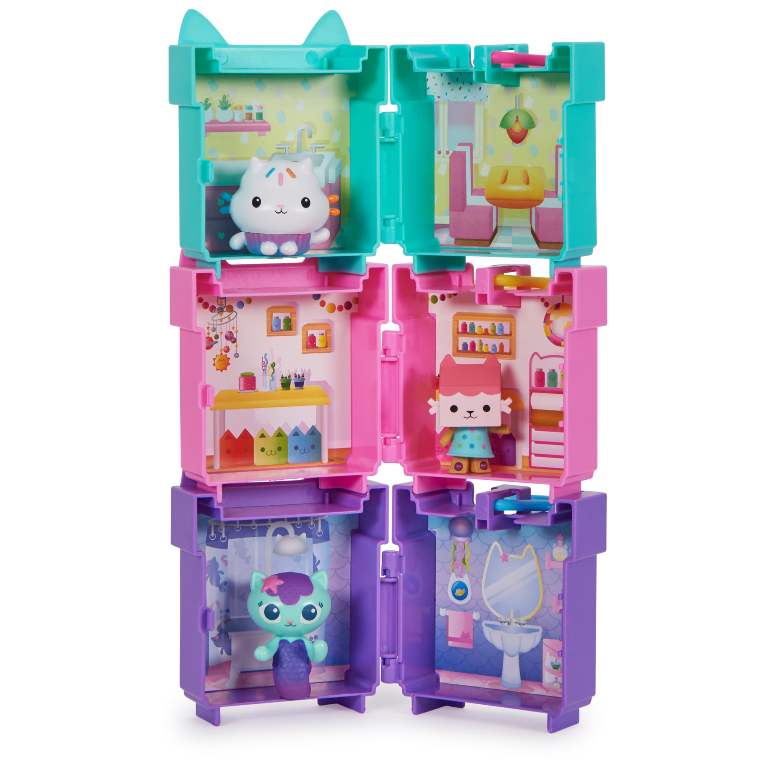 Foto 2 pulgar | Playsets Gabby's Dollhouse Con Figuras De Cakey, Baby Box Y Mercat - Venta Internacional.