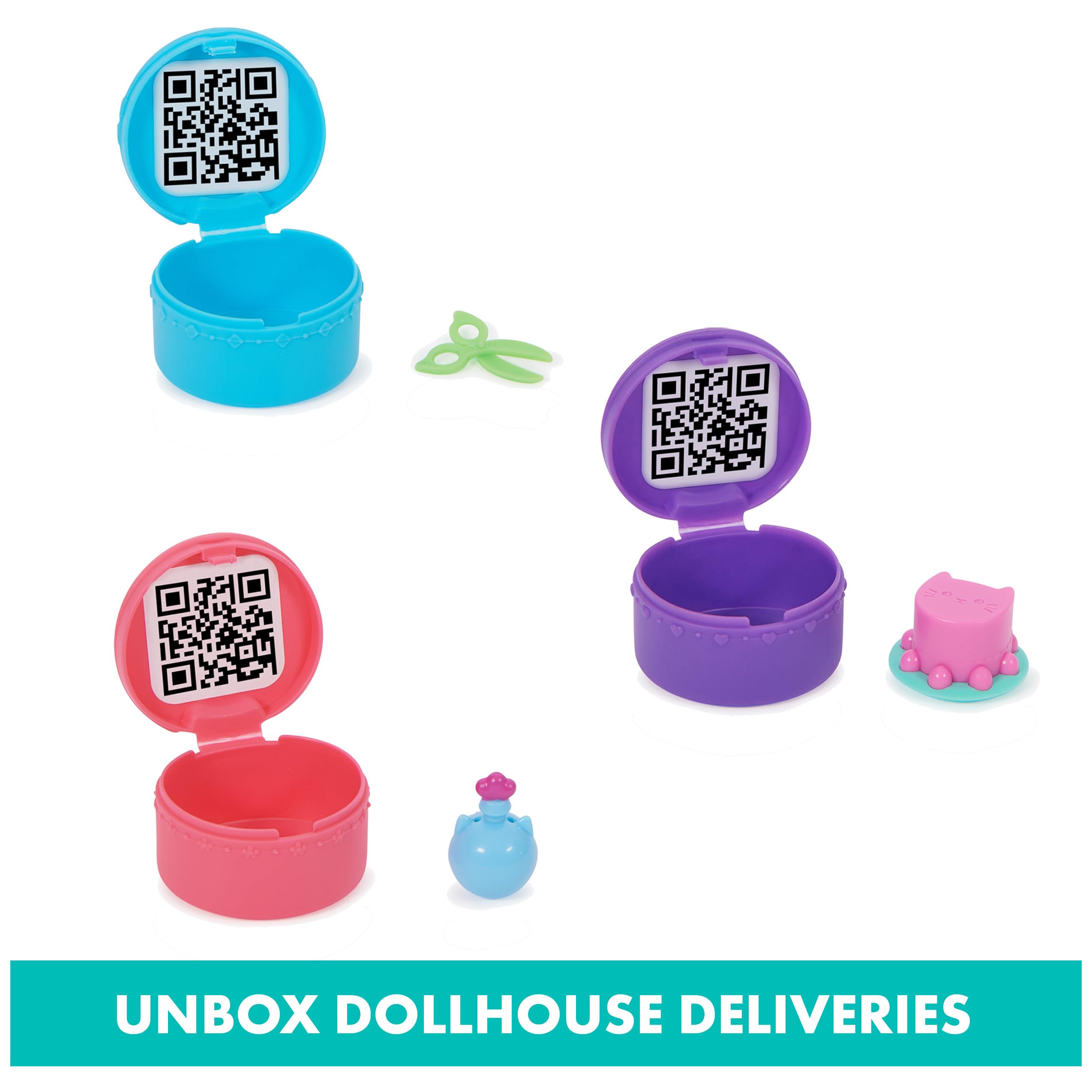Foto 8 pulgar | Playsets Gabby's Dollhouse Con Figuras De Cakey, Baby Box Y Mercat - Venta Internacional.