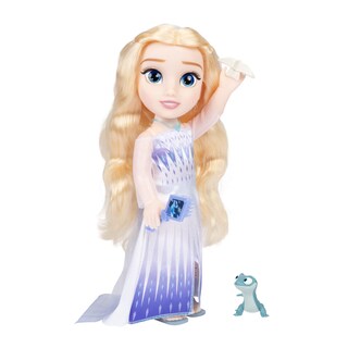 Foto 2 | Muñeca Frozen Elsa, La Reina De Las Nieves, Cantando Con Figura De Bruni - Venta Internacional.