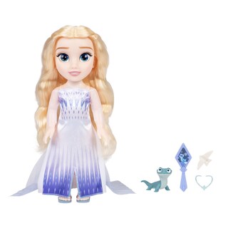 Foto 3 | Muñeca Frozen Elsa, La Reina De Las Nieves, Cantando Con Figura De Bruni - Venta Internacional.