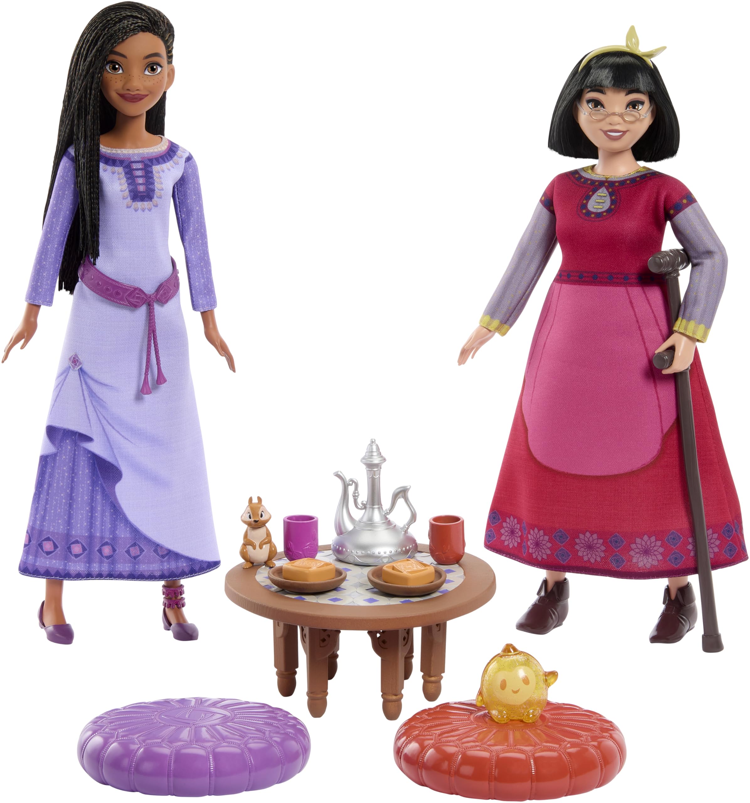 Set De Juego Para La Hora Del Té Mattel Disney Wish Best Friends Con Asha Y Dahlia - Venta Internacional.