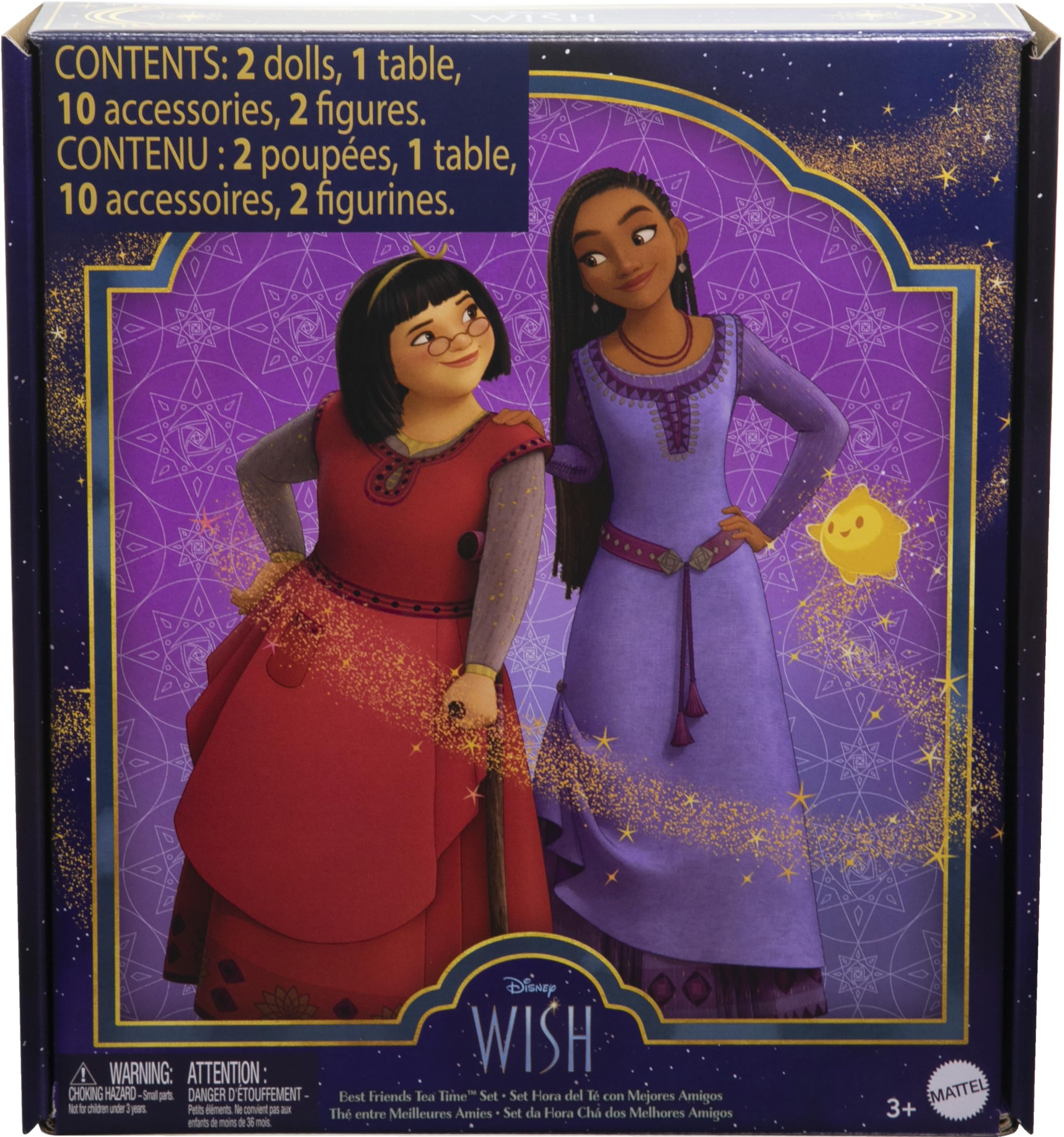 Foto 6 | Set De Juego Para La Hora Del Té Mattel Disney Wish Best Friends Con Asha Y Dahlia - Venta Internacional.