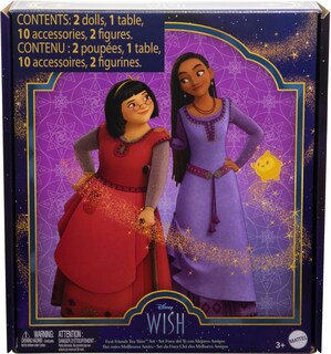 Foto 6 | Set De Juego Para La Hora Del Té Mattel Disney Wish Best Friends Con Asha Y Dahlia - Venta Internacional.