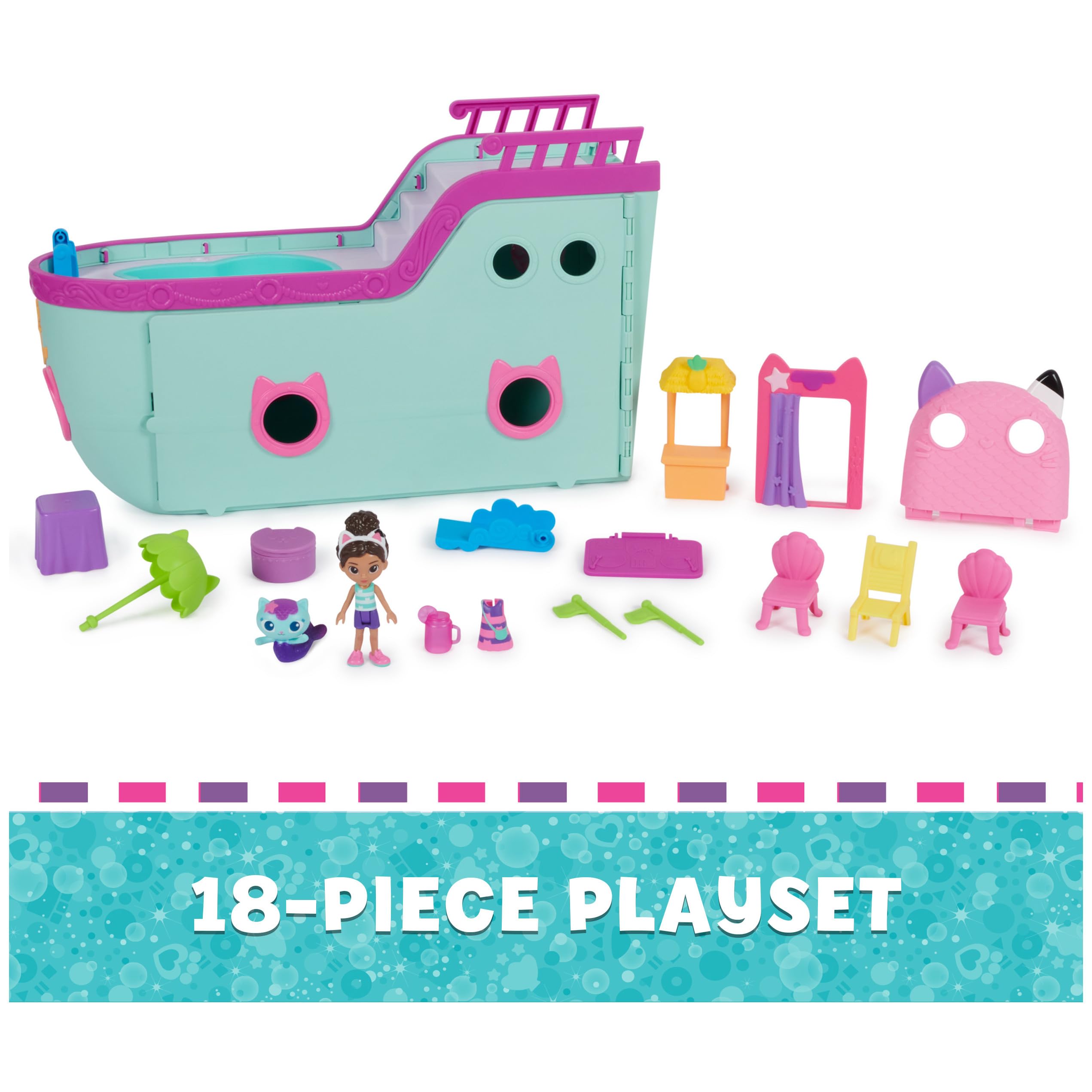 Foto 3 pulgar | Cruise Ship Toy Gabby's Dollhouse Gabby Cat Con 2 Figuras - Venta Internacional.