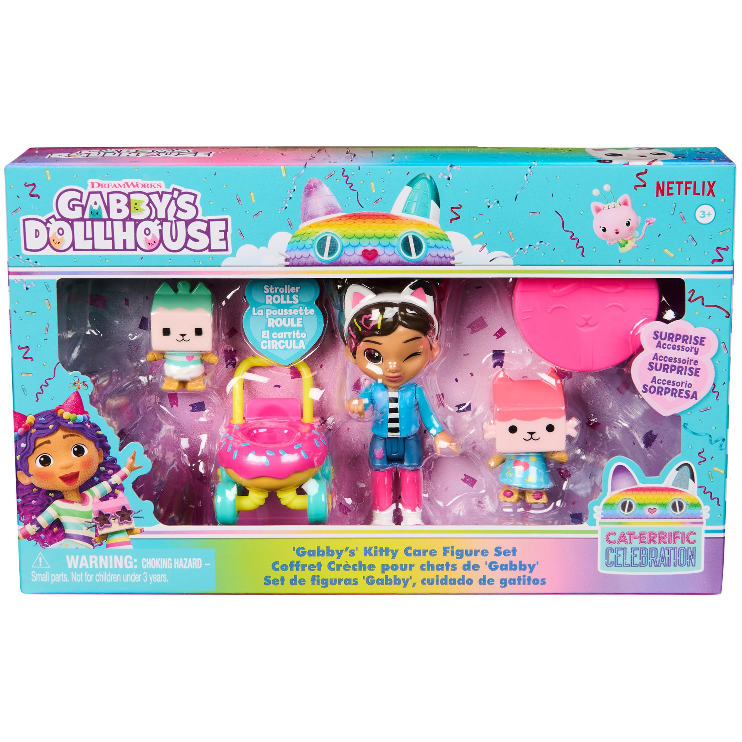 Foto 3 pulgar | Set De Figuras Gabby's Dollhouse Kitty Care Con Gabby, Baby Box - Venta Internacional.