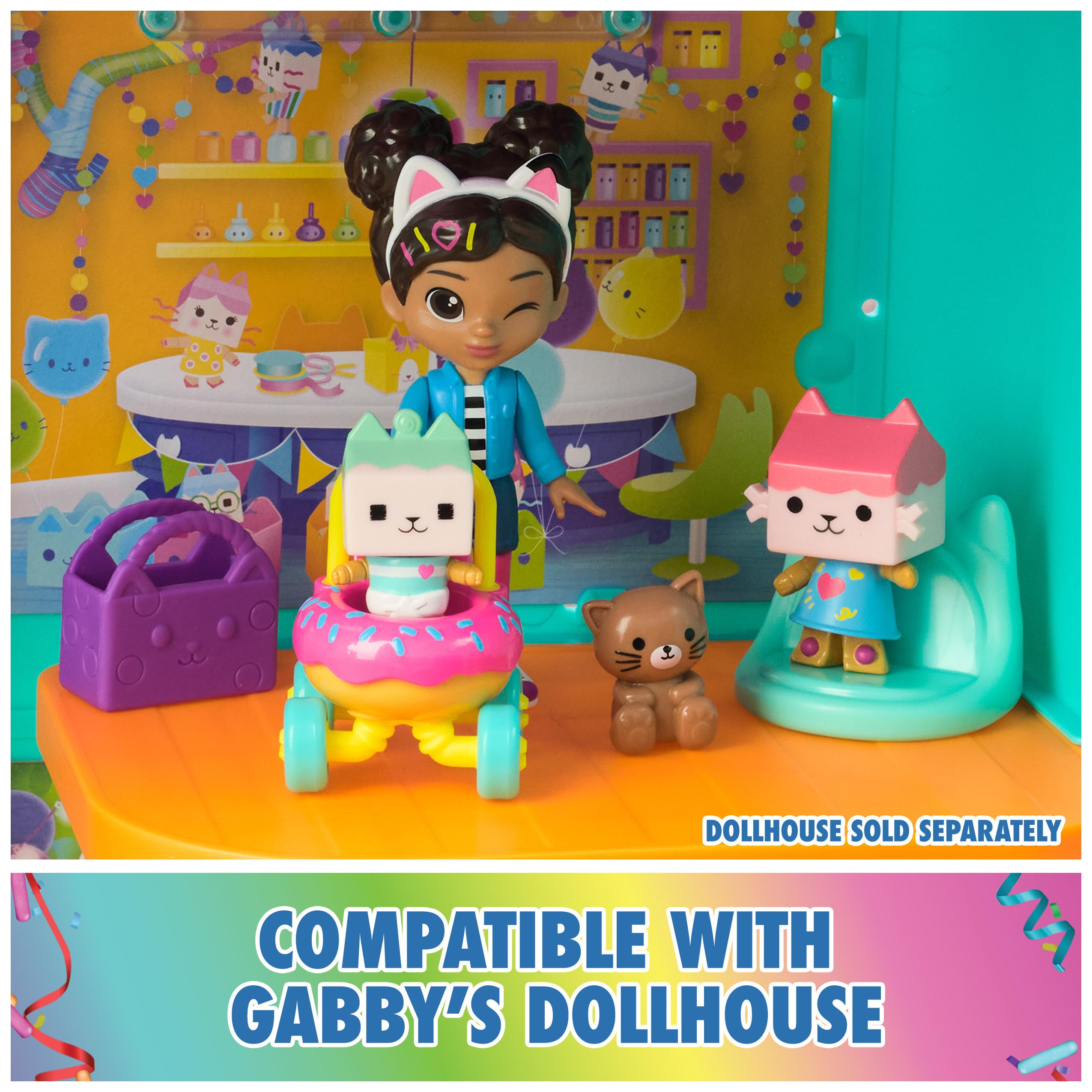 Foto 7 pulgar | Set De Figuras Gabby's Dollhouse Kitty Care Con Gabby, Baby Box - Venta Internacional.