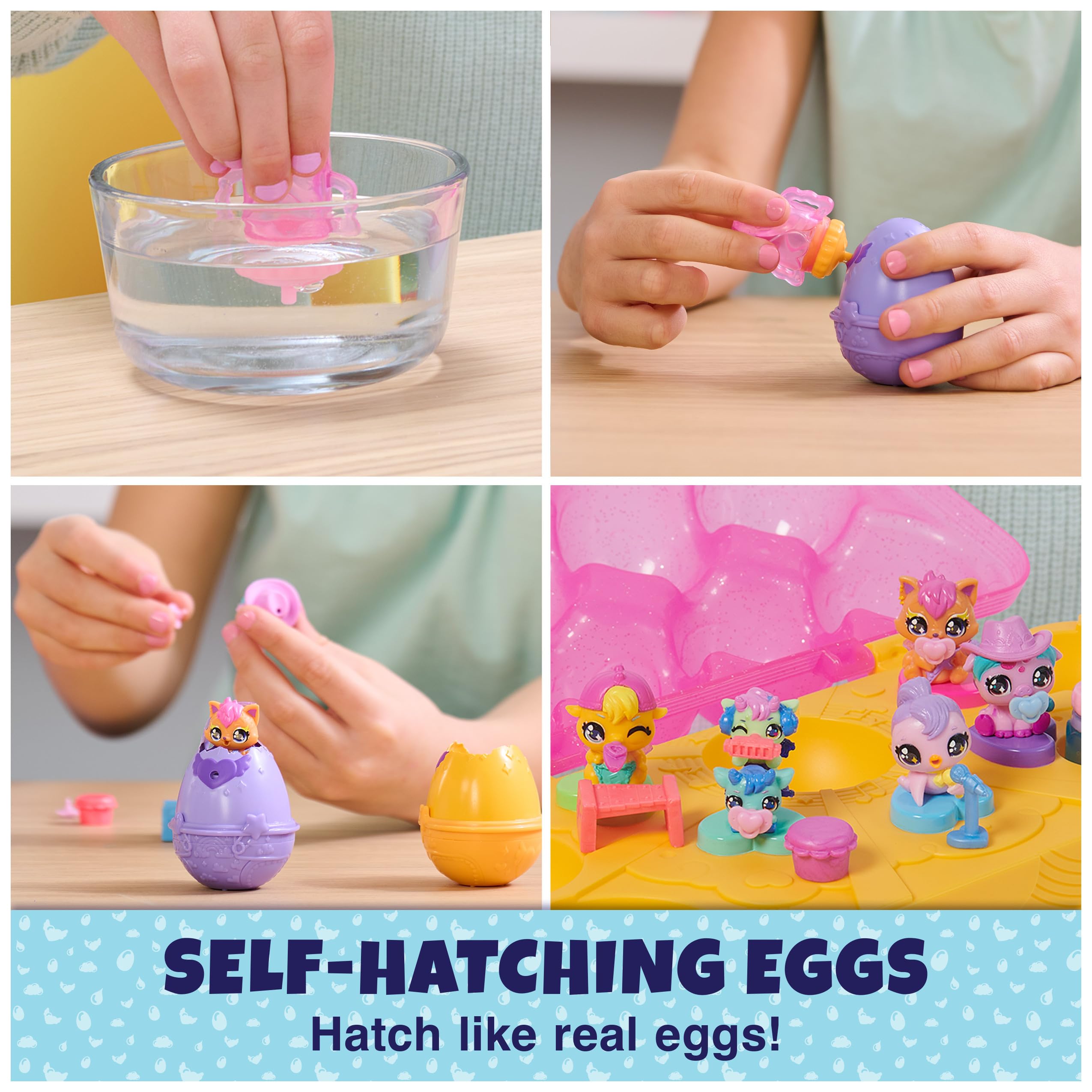 Foto 3 pulgar | Cartón De Huevos Rosa Y Amarillo De Toy Hatchimals Alive Con 6 Figuras - Venta Internacional.