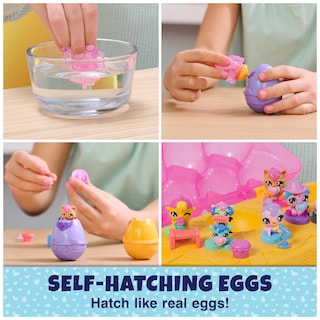 Foto 2 | Cartón De Huevos Rosa Y Amarillo De Toy Hatchimals Alive Con 6 Figuras - Venta Internacional.