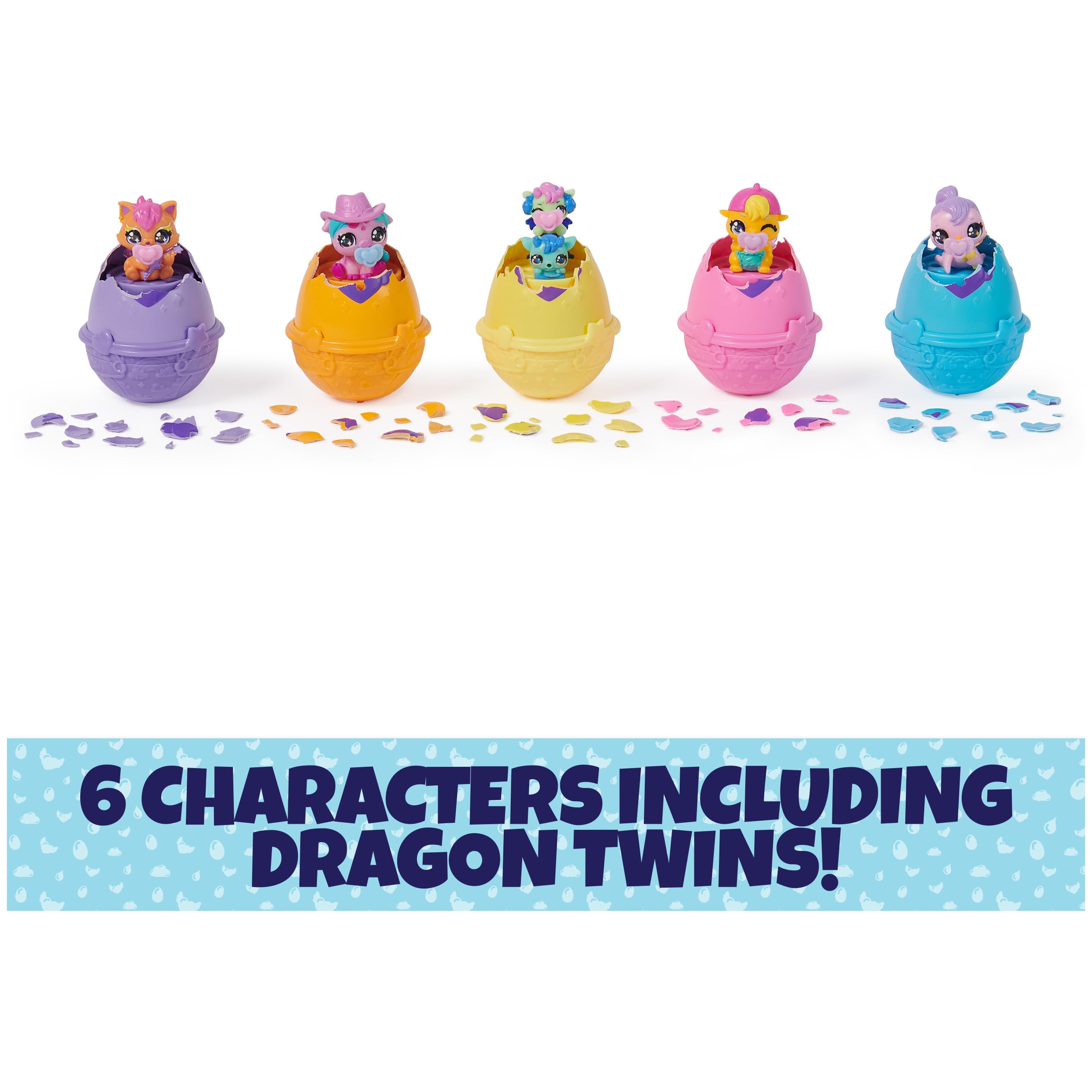 Foto 6 pulgar | Cartón De Huevos Rosa Y Amarillo De Toy Hatchimals Alive Con 6 Figuras - Venta Internacional.