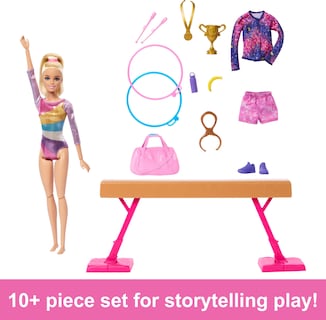 Foto 2 | Playset Barbie Careers Gymnasia Con Muñeca Gimnasta Rubia - Venta Internacional.