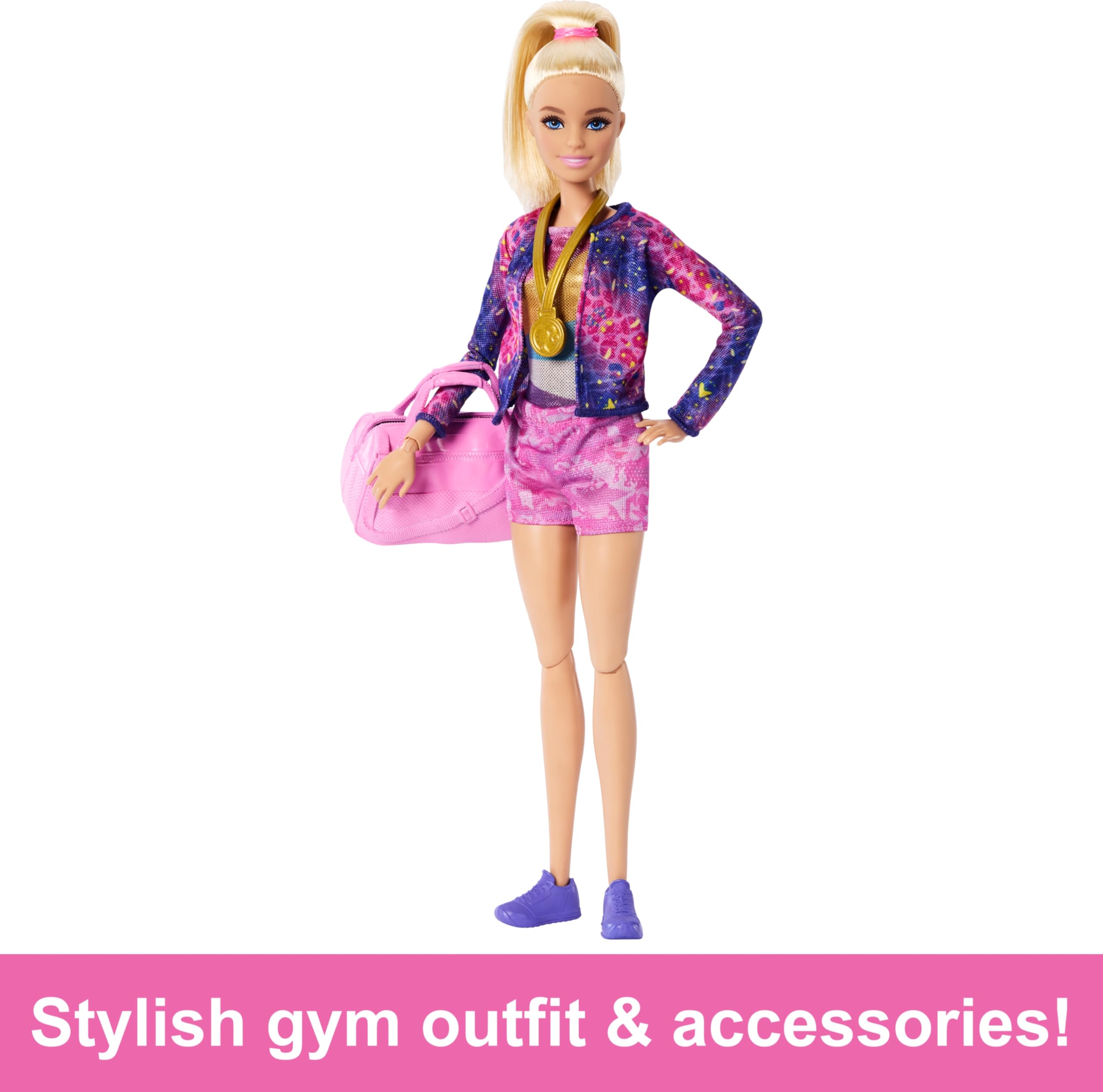 Foto 5 pulgar | Playset Barbie Careers Gymnasia Con Muñeca Gimnasta Rubia - Venta Internacional.