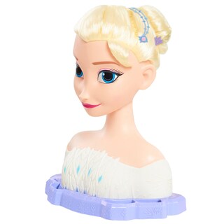 Foto 3 | Cabezal De Peinado Just Play Disney Frozen Deluxe Elsa Blonde Hair - Venta Internacional.