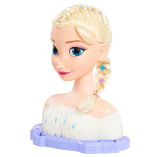 Foto 4 | Cabezal De Peinado Just Play Disney Frozen Deluxe Elsa Blonde Hair - Venta Internacional.