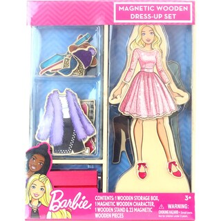 Foto 1 | Juguetes Magnéticos De Madera Para Vestir A Barbie Tara Con 23 Prendas - Venta Internacional.