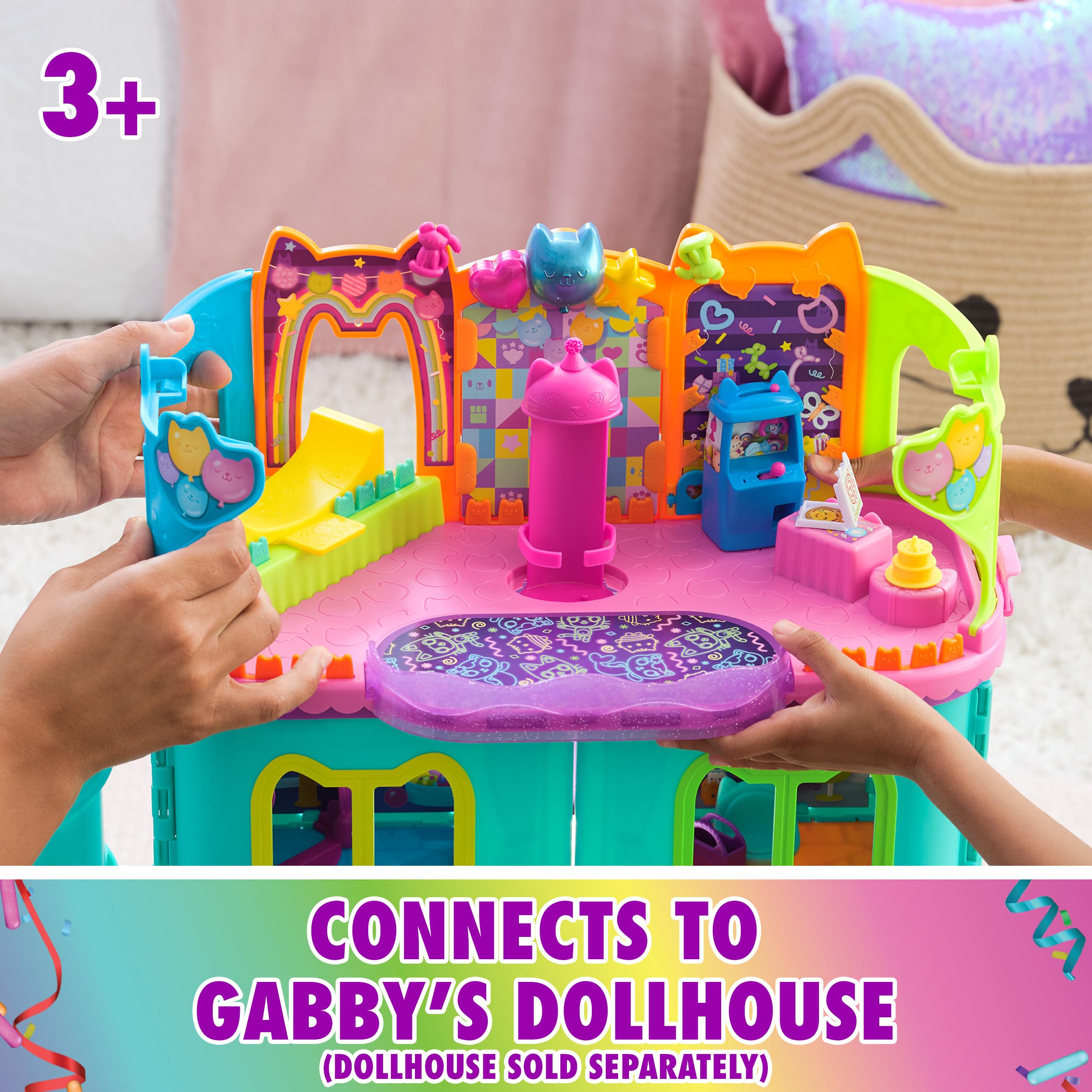Foto 4 pulgar | Sala De Fiestas Playset Gabby's Dollhouse Con Figuras Y Acceso. - Venta Internacional.