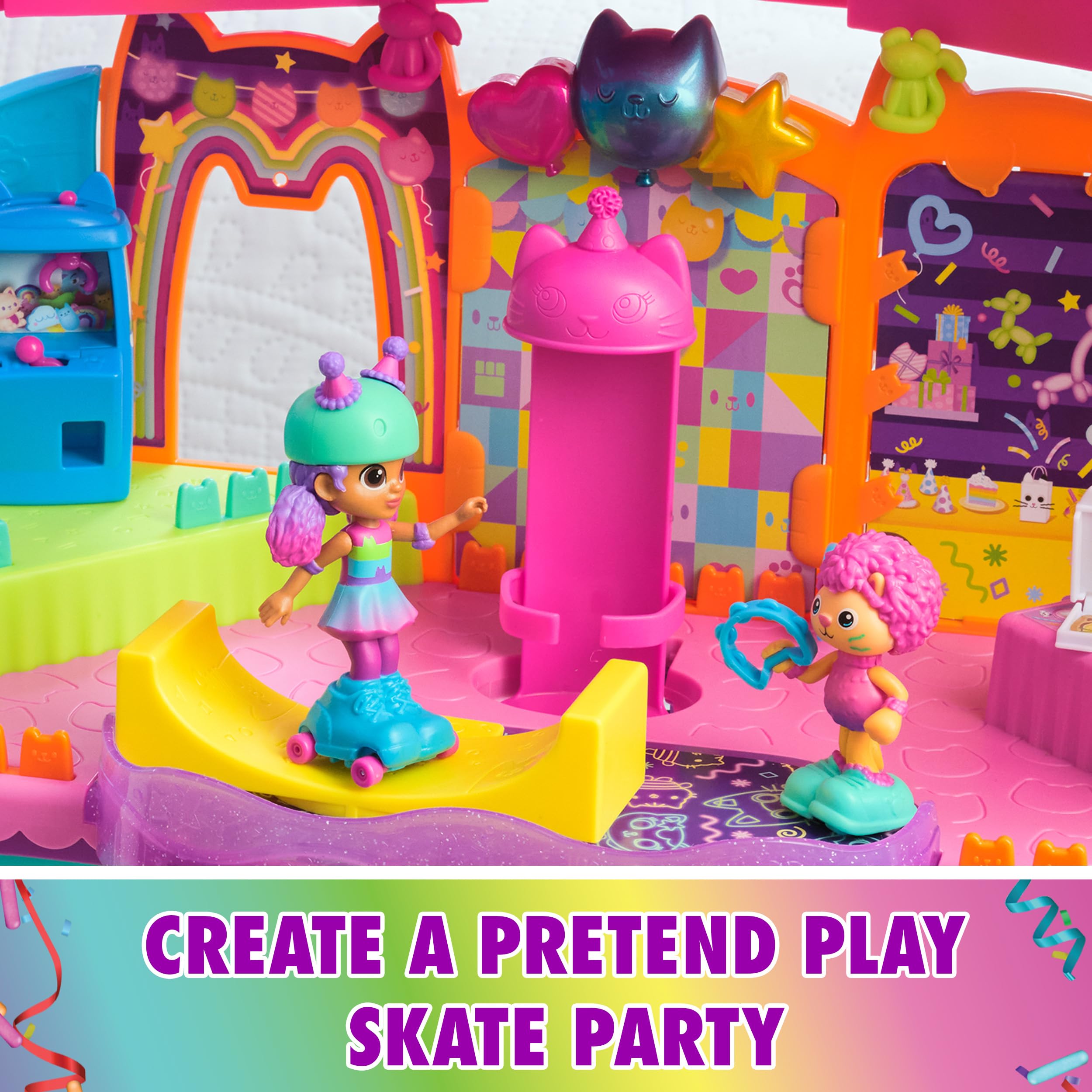 Foto 5 pulgar | Sala De Fiestas Playset Gabby's Dollhouse Con Figuras Y Acceso. - Venta Internacional.