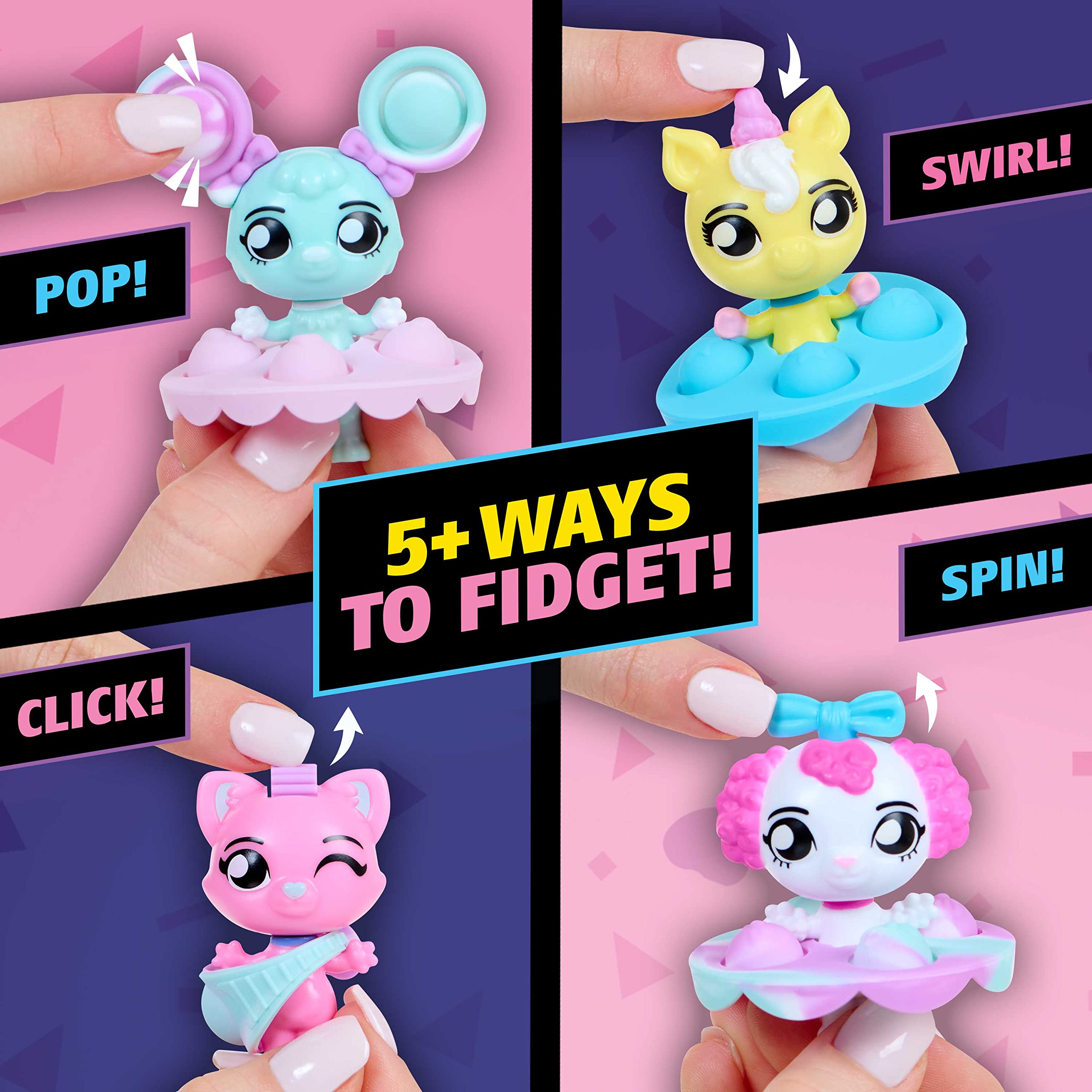 Foto 2 | Muñecos Inquietos Coleccionables Para Mascotas, A La Moda, Paquete De 2 Unidades, Wowwee - Venta Internacional.