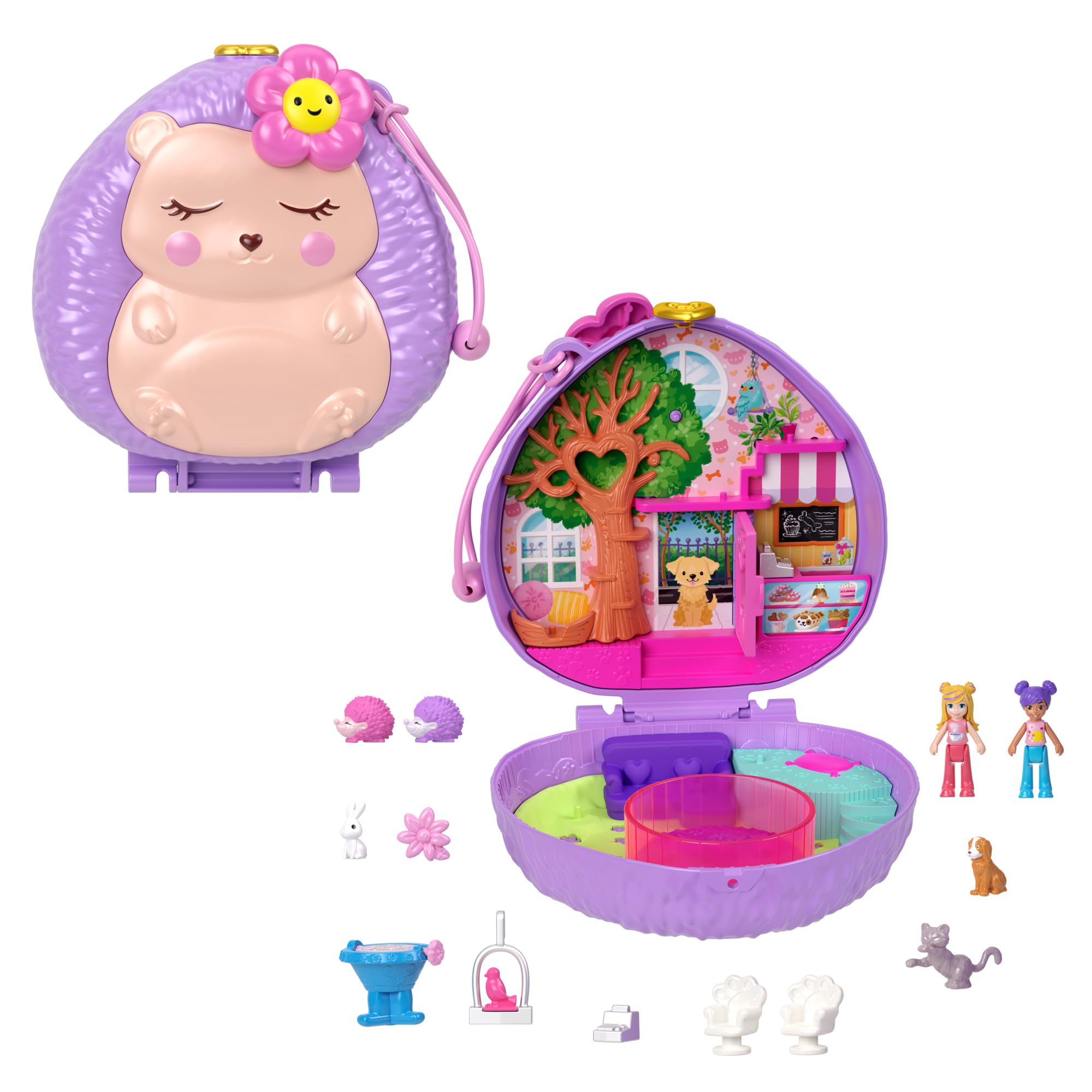 Cafetería Toy Polly Pocket Hedgehog Con 2 Micromuñecas - Venta Internacional.
