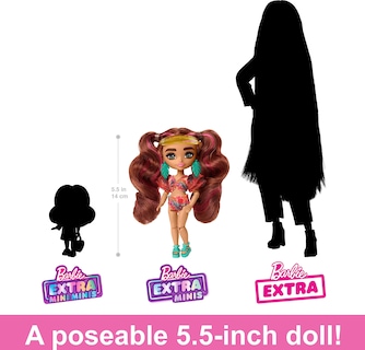 Foto 5 | Muñeca De Viaje Barbie Extra Fly Minis Beach Con Accesorios - Venta Internacional.