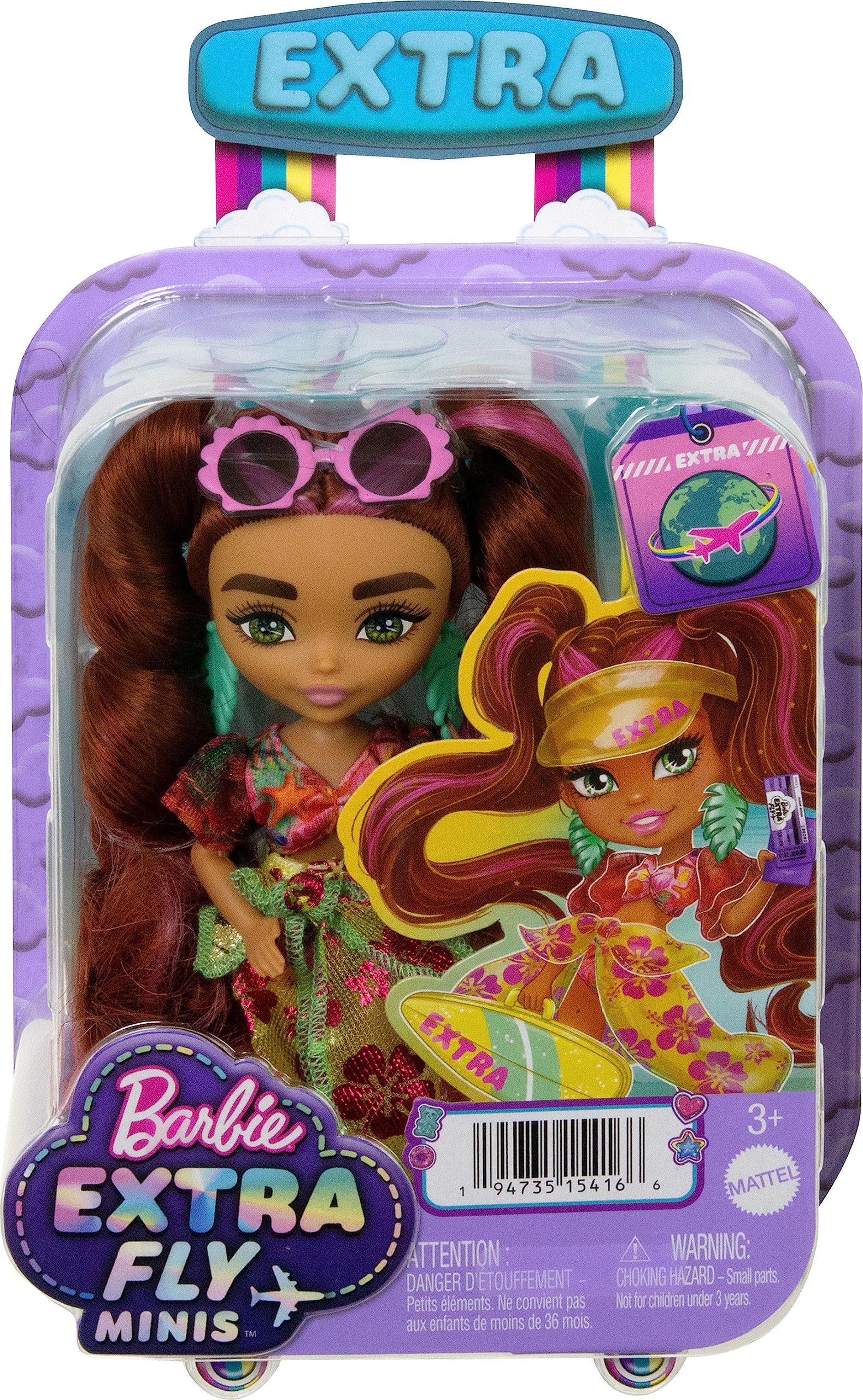 Foto 7 pulgar | Muñeca De Viaje Barbie Extra Fly Minis Beach Con Accesorios - Venta Internacional.