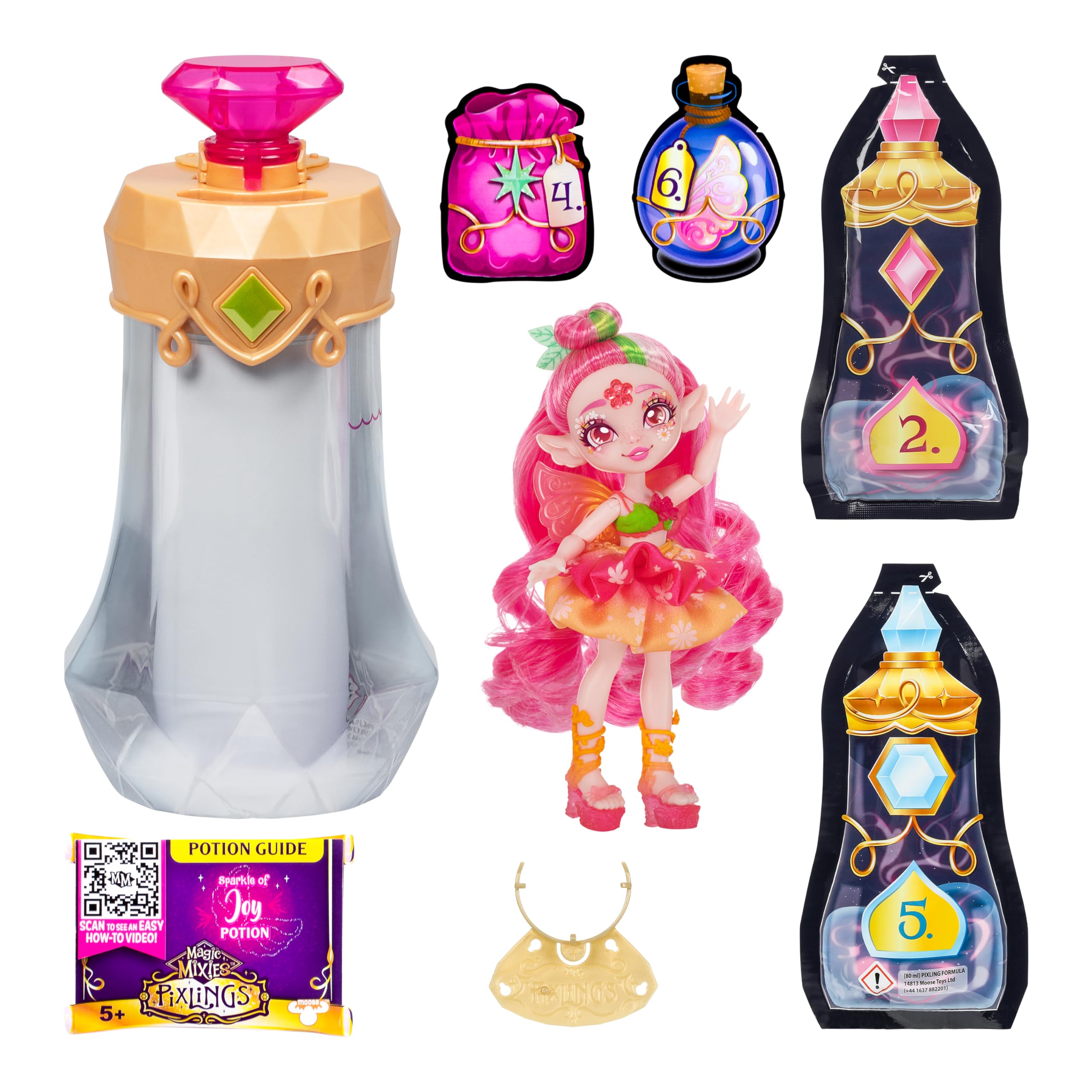 Foto 4 pulgar | Toy Magic Mixies Pixlings Faye Fairy Con Muñeca Y Poción De 6,5 Cm - Venta Internacional.
