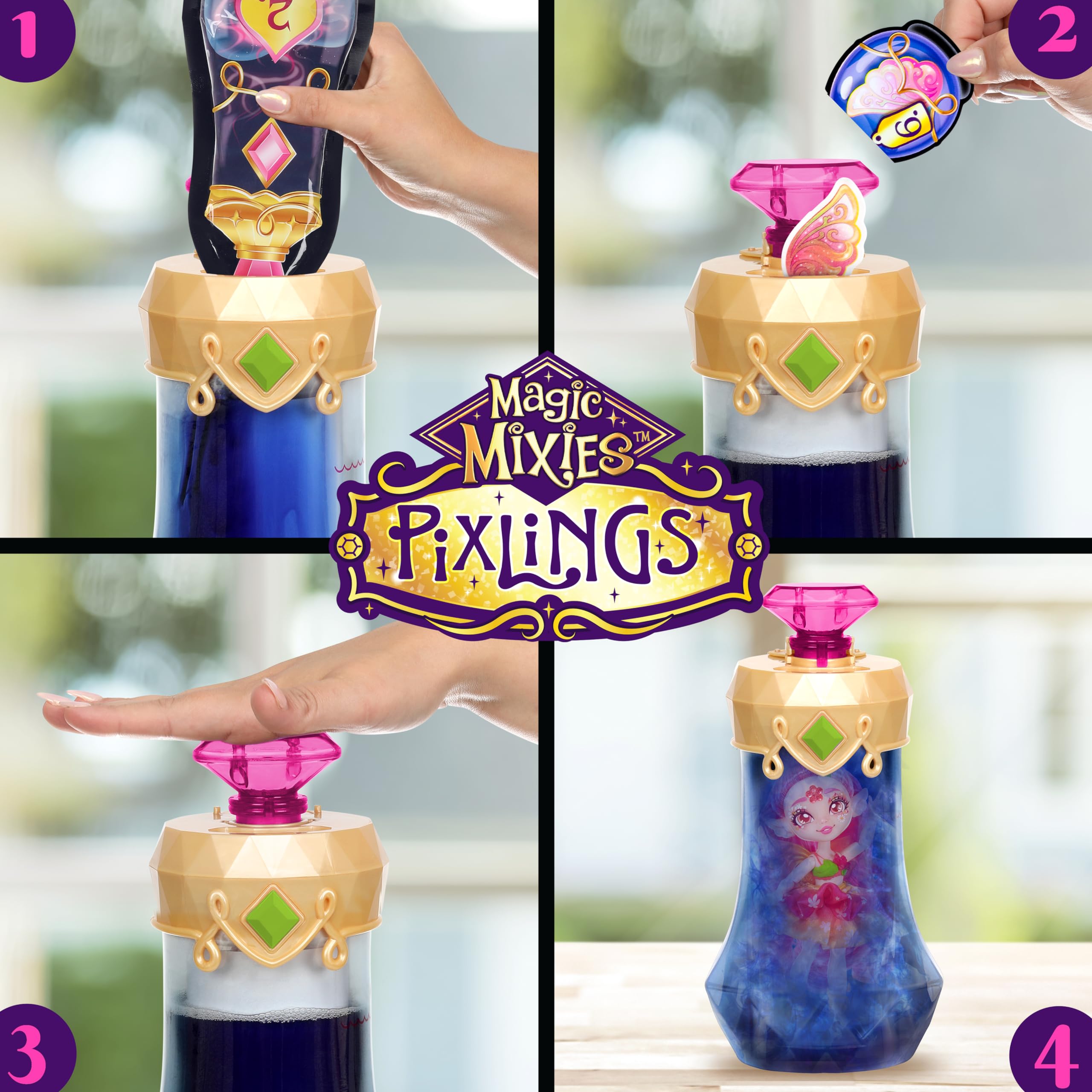 Foto 4 | Toy Magic Mixies Pixlings Faye Fairy Con Muñeca Y Poción De 6,5 Cm - Venta Internacional.