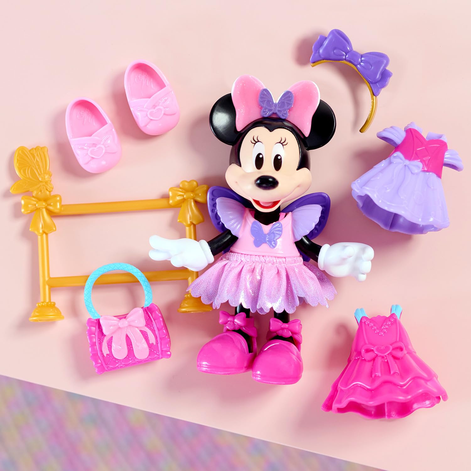 Foto 4 pulgar | Muñeca Bailarina A La Moda Just Play Disney Junior Minnie Mouse - Venta Internacional.