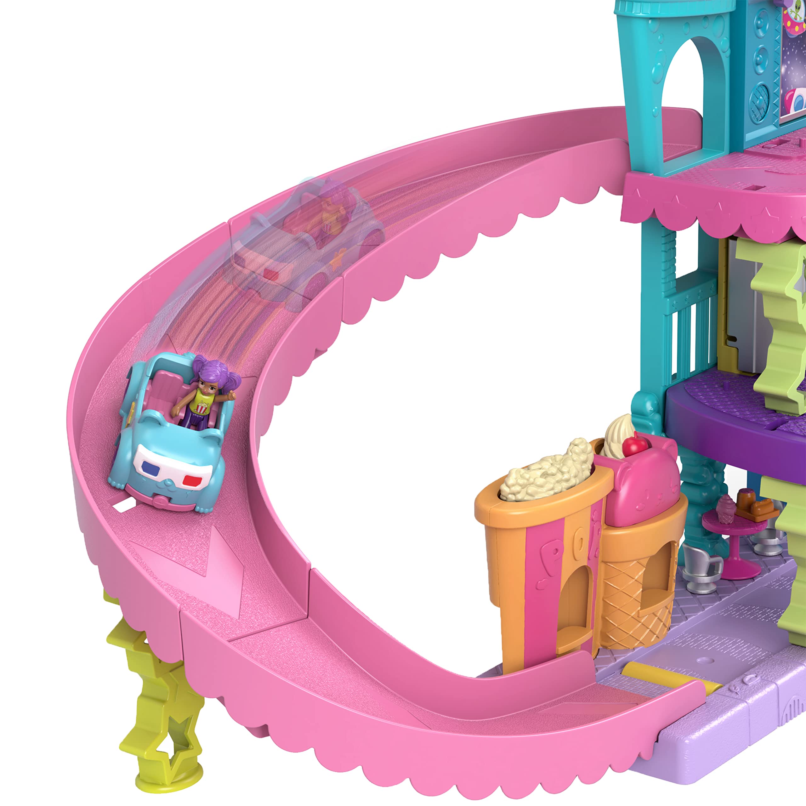 Foto 3 pulgar | Playset Polly Pocket Autocine Pollyville - Venta Internacional.