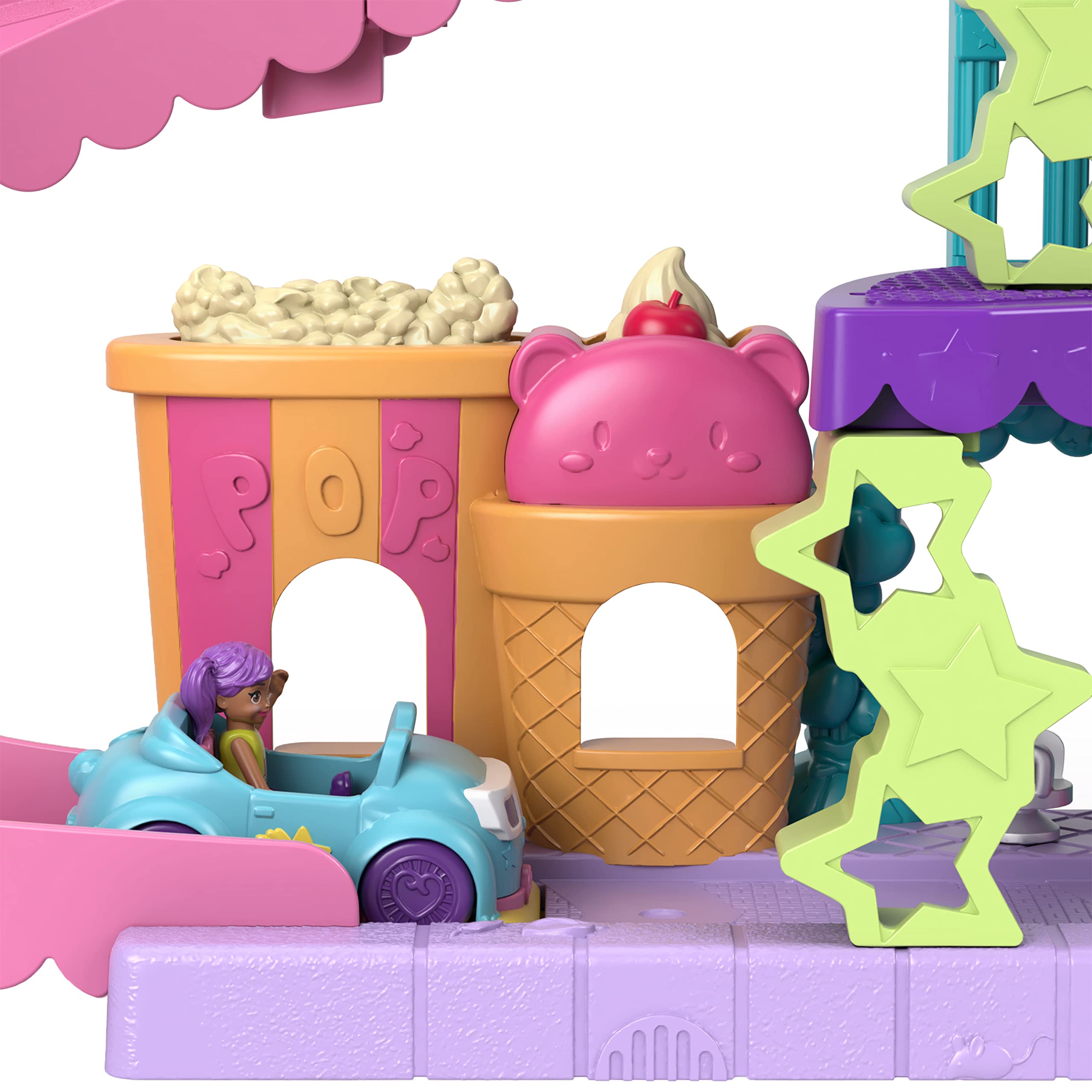 Foto 4 pulgar | Playset Polly Pocket Autocine Pollyville - Venta Internacional.